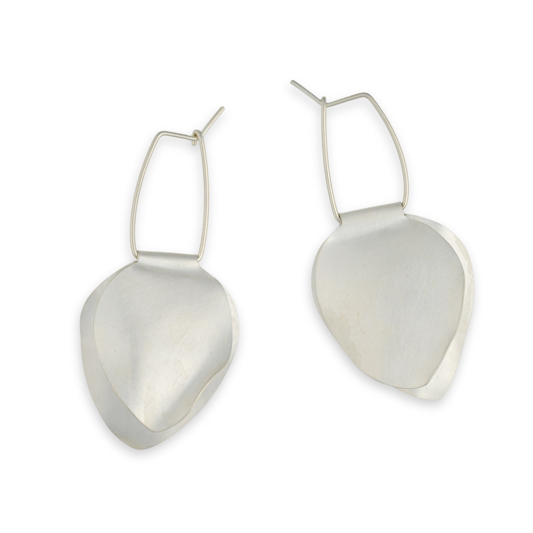 Large Double Leaf Earrings