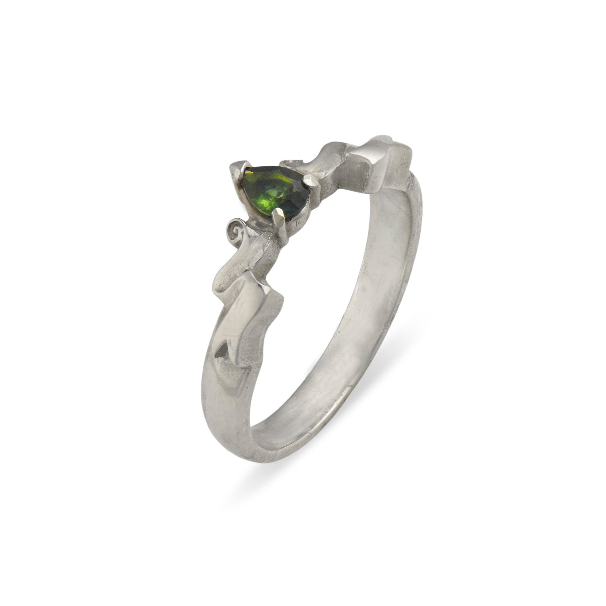 Veiled Sapphire Ring