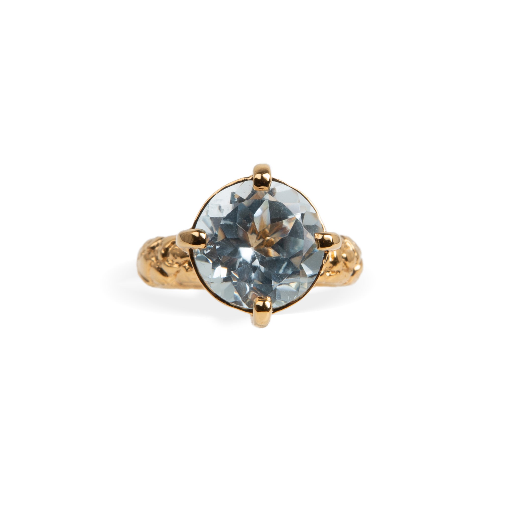 Round Topaz Cocktail Ring
