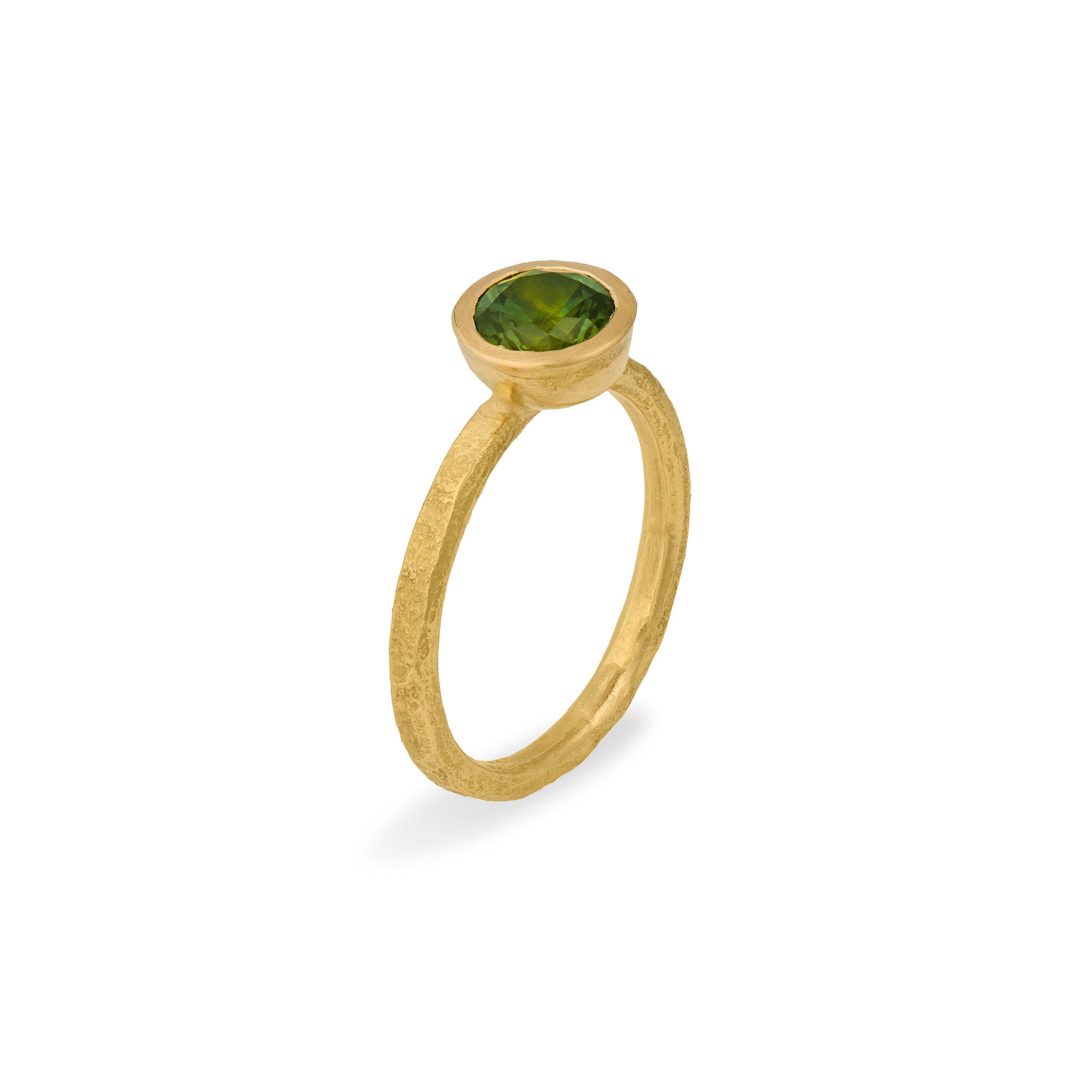 Parti Sapphire Solitaire Ring