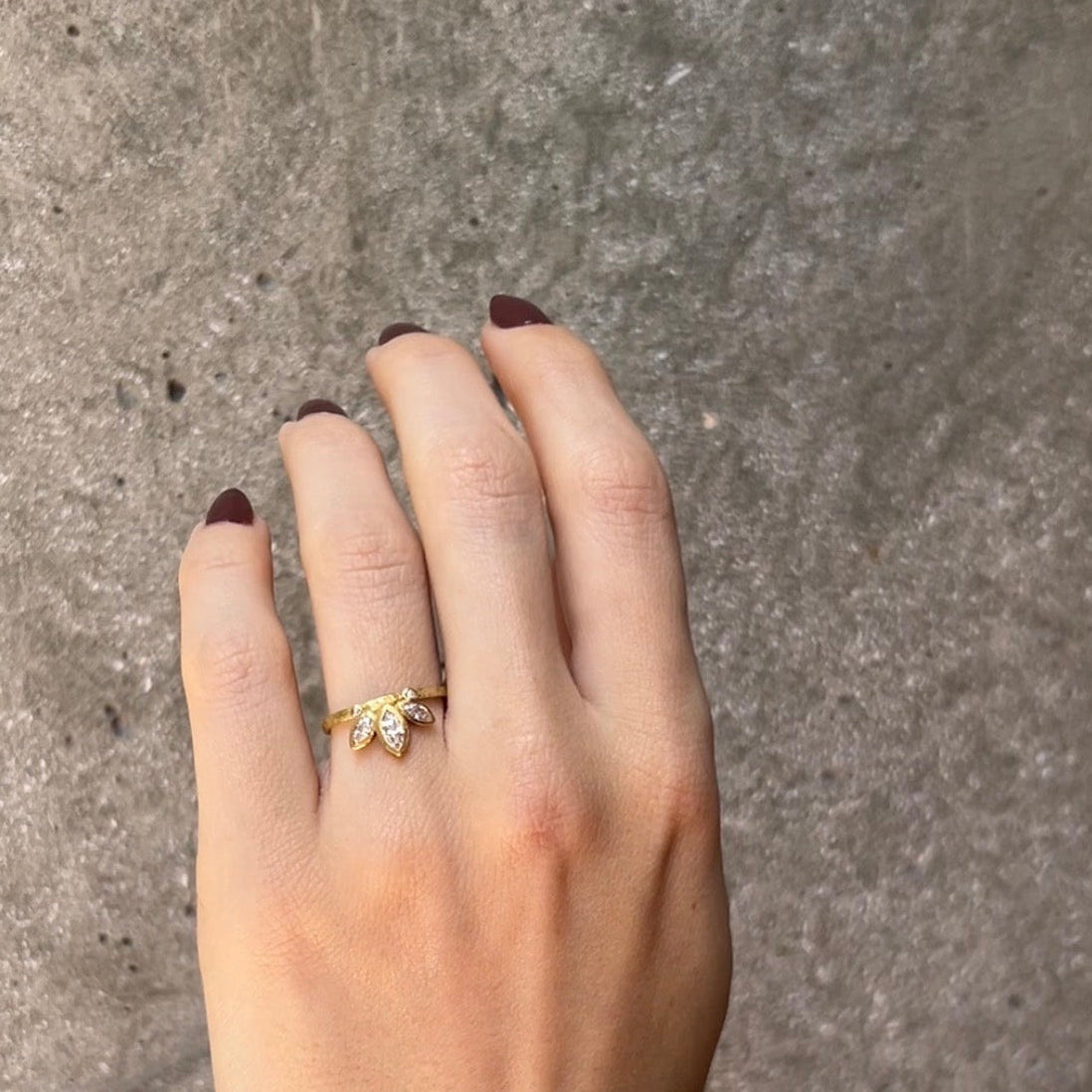 Marquise Diamond Halo Band