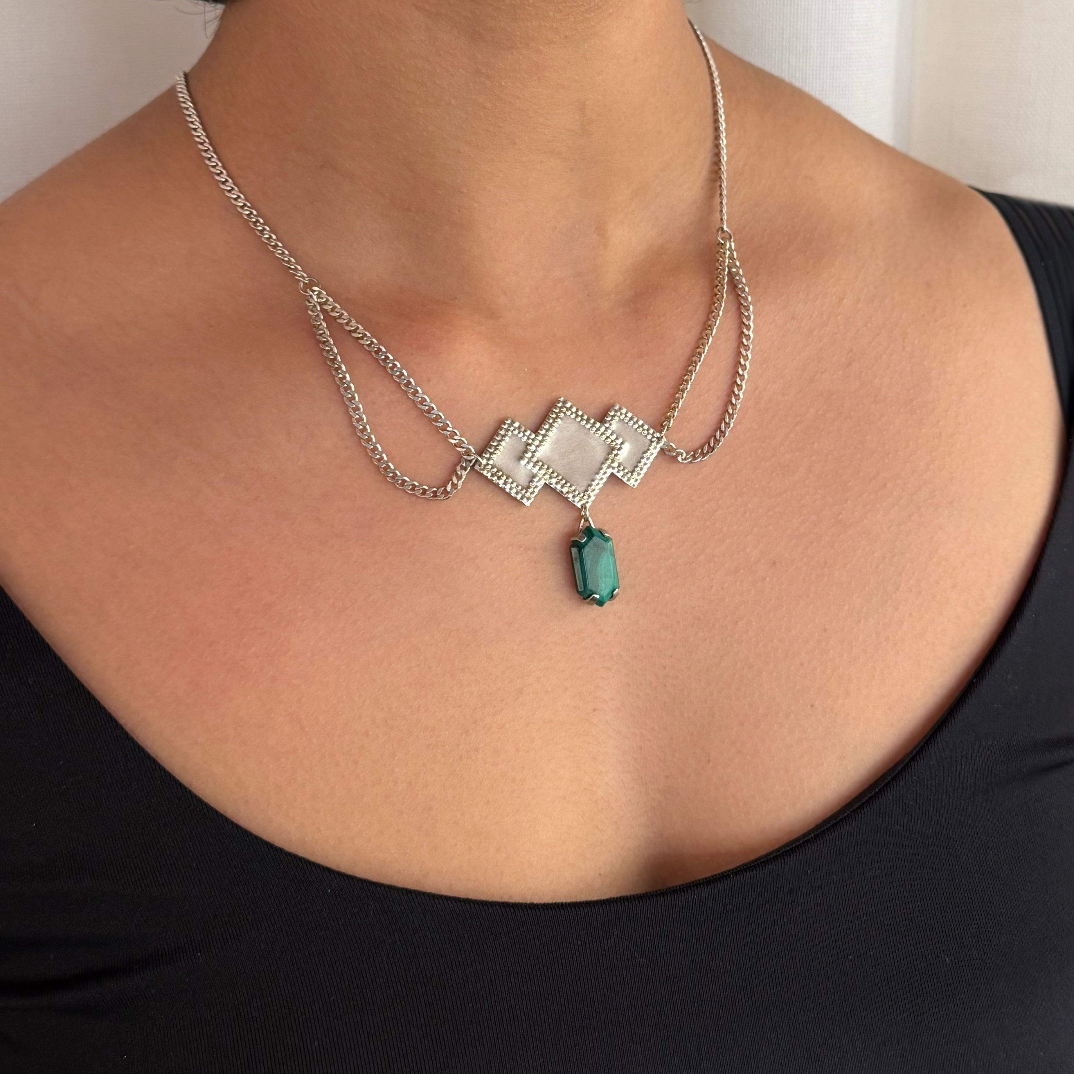 Deco Triptych Pendant
