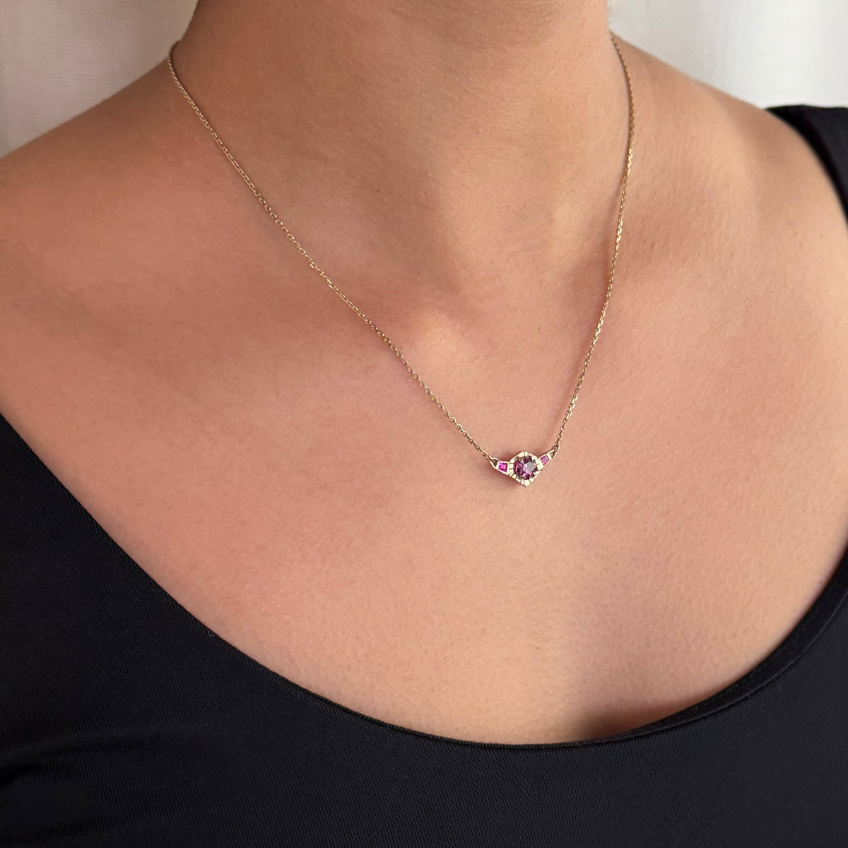 Pink Angularity Pendant