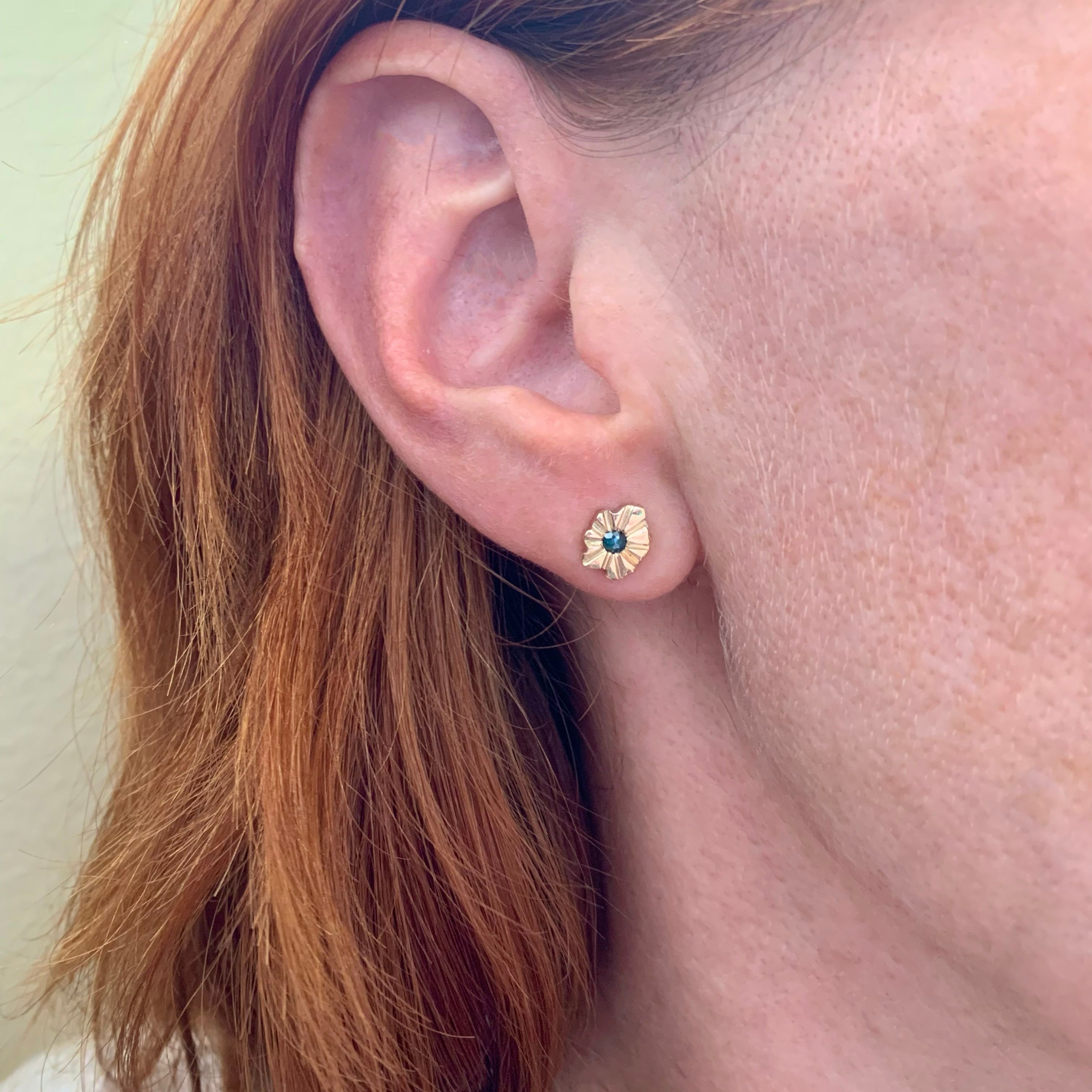 Blue Diamond Infinite Matter Stud Earrings