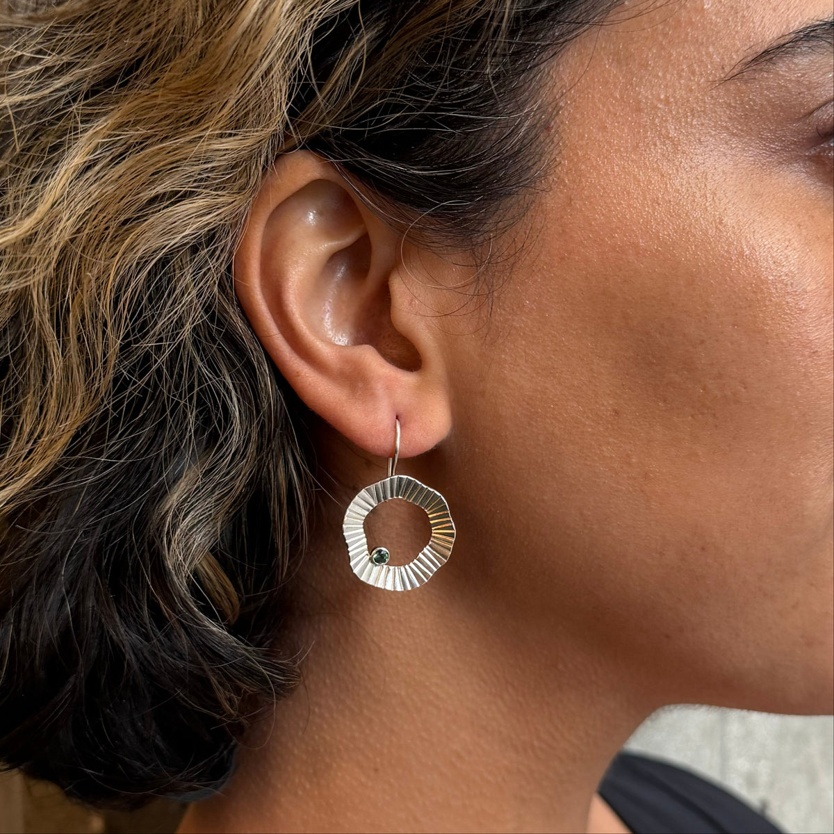Topaz Inner Perimeter Earrings
