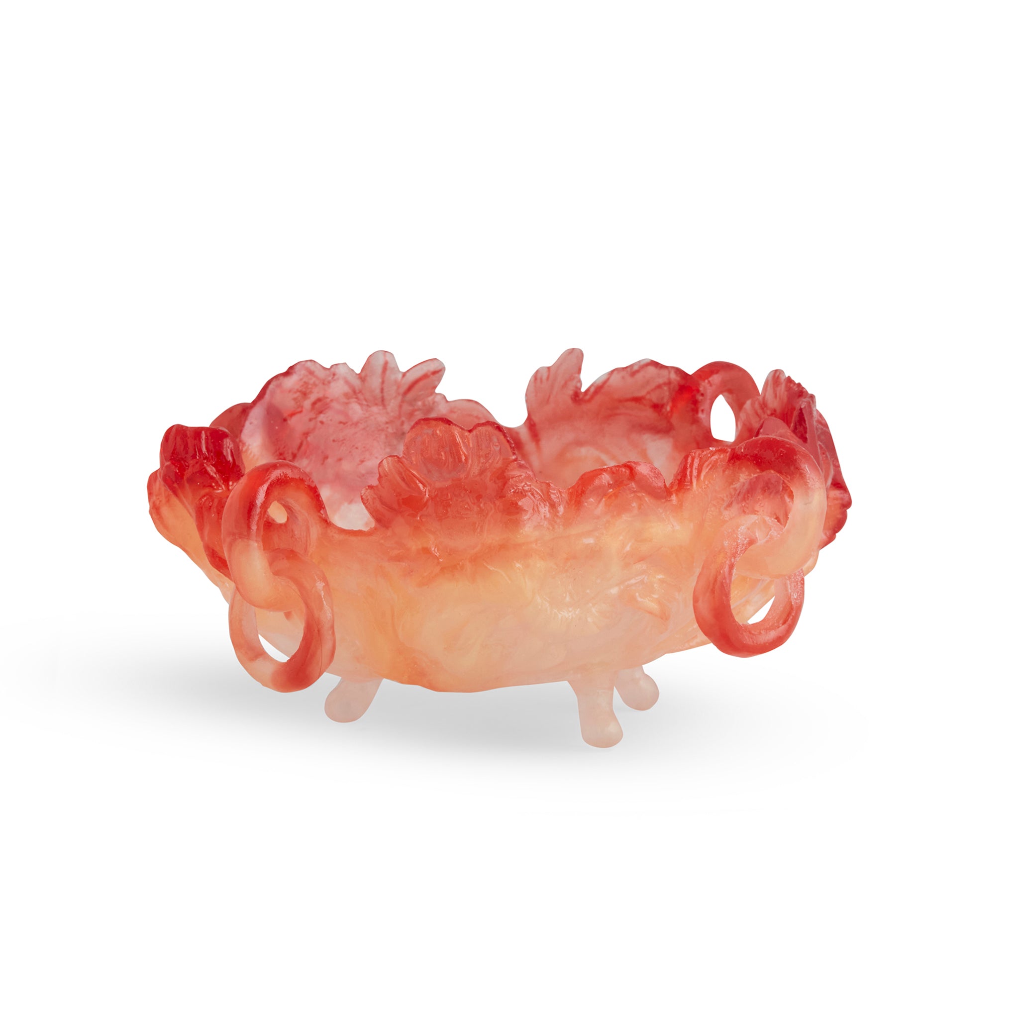 Chrysanthemum Bowl (Rust & Pearl)