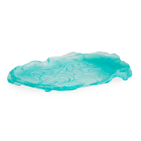 Glassy Greens Platter - Blue by Kate Rohde