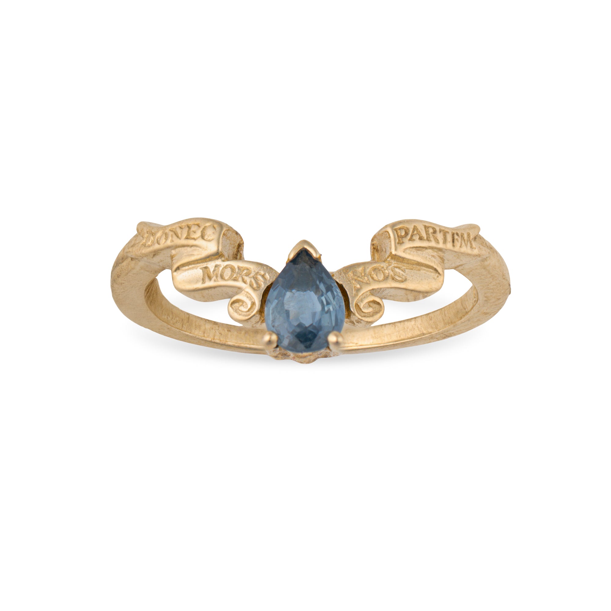 Blue Sapphire Ribbon Ring