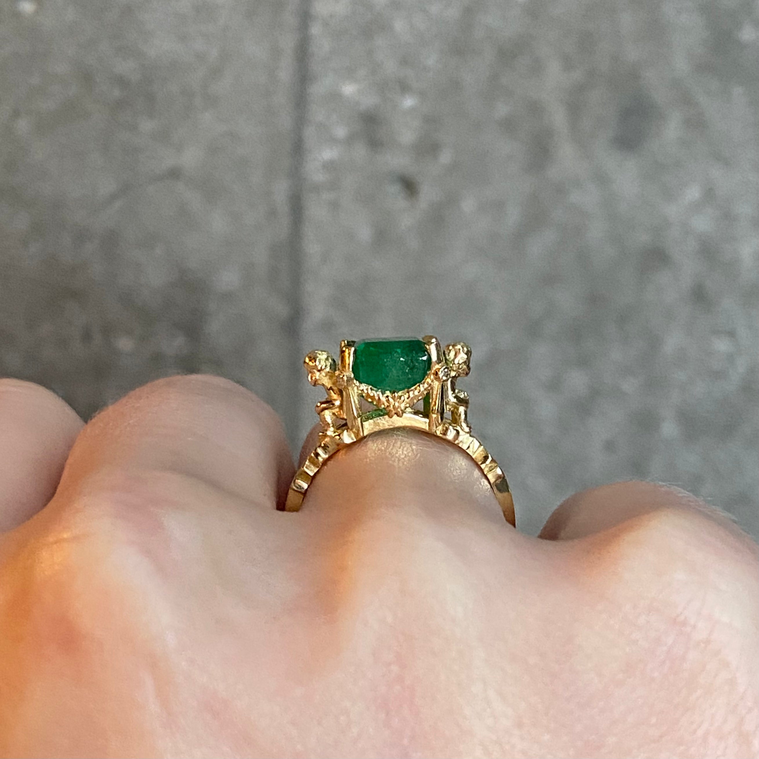 Venus' Cherubs and Emerald Ring