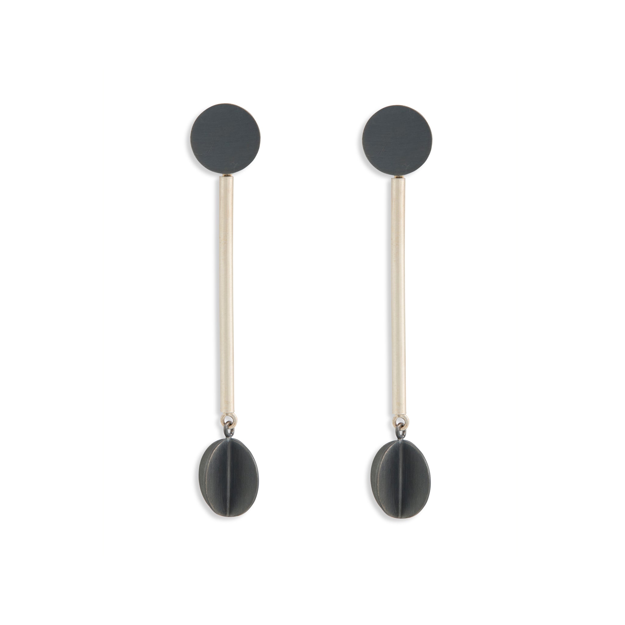 Silver Trinket Spot Drop Earrings