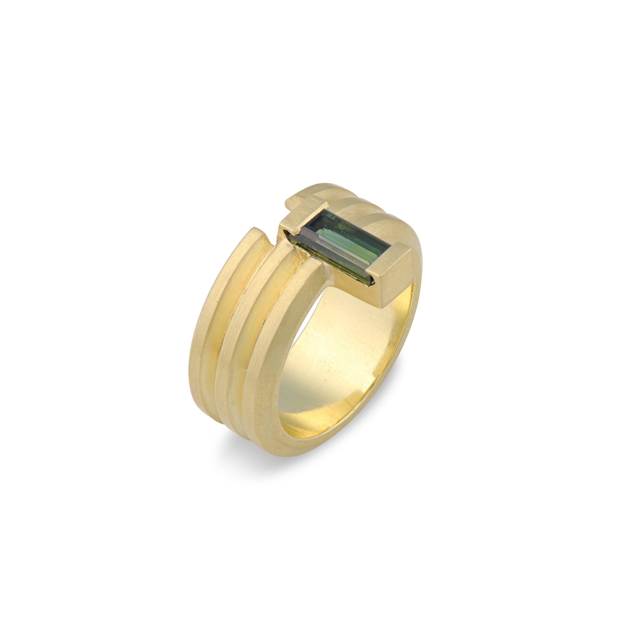 Off Set Sapphire Ring