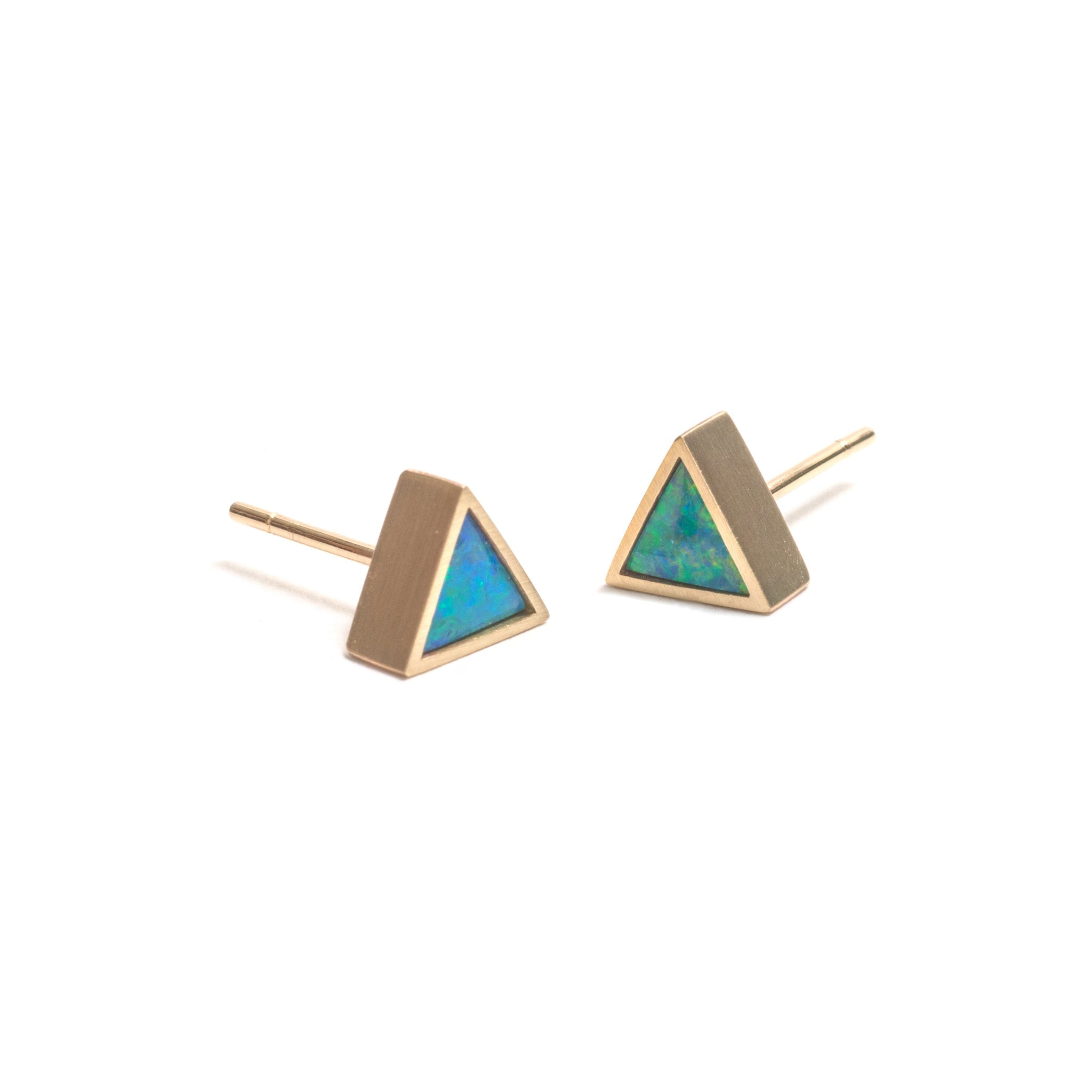 Golden Opal Element Single Stud Earrings