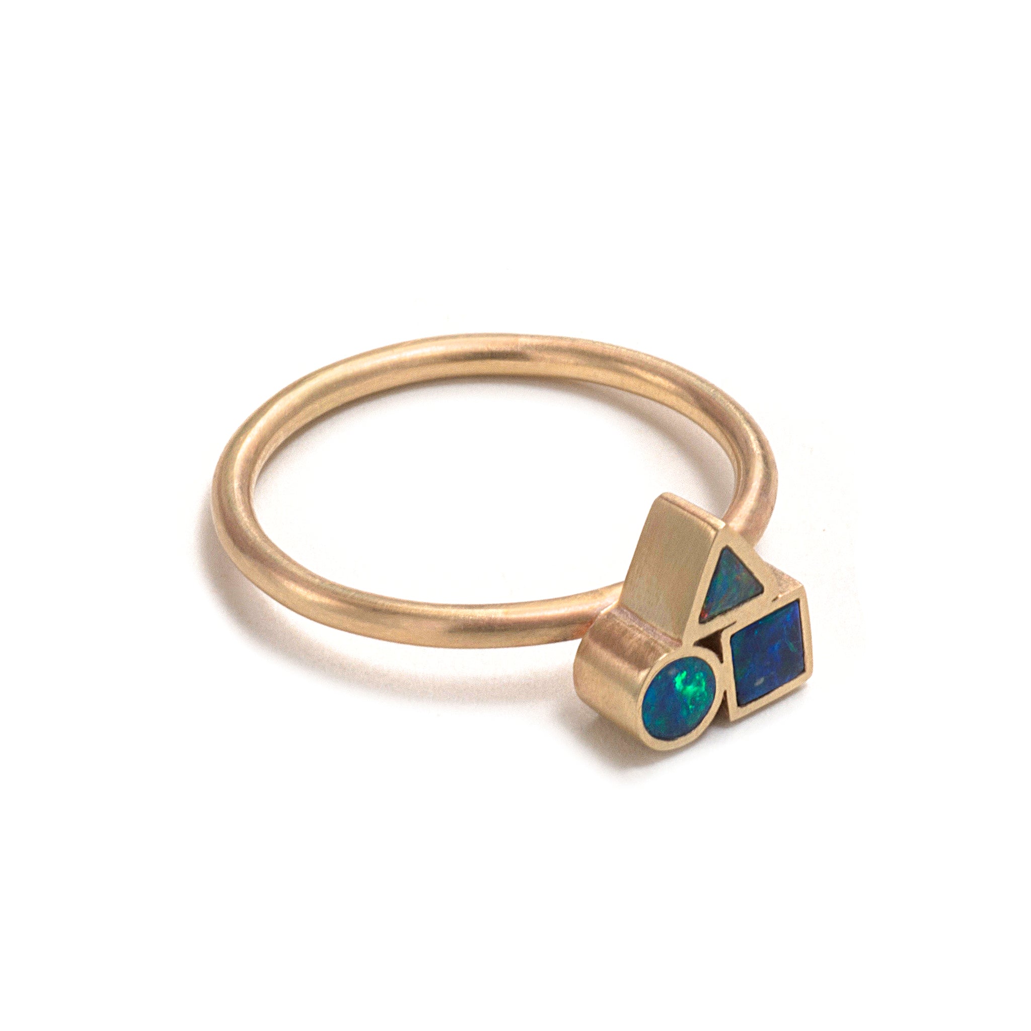 Opal Element Cluster Ring