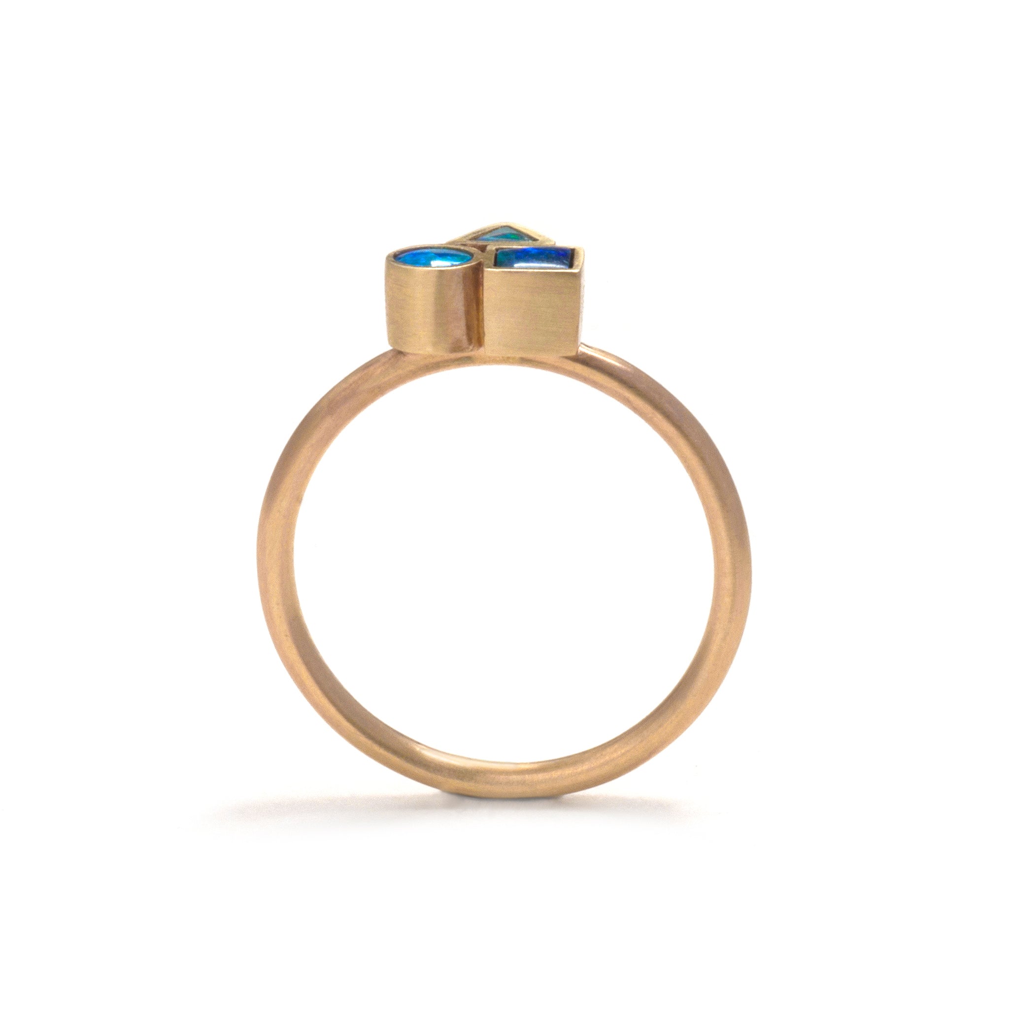 Opal Element Cluster Ring