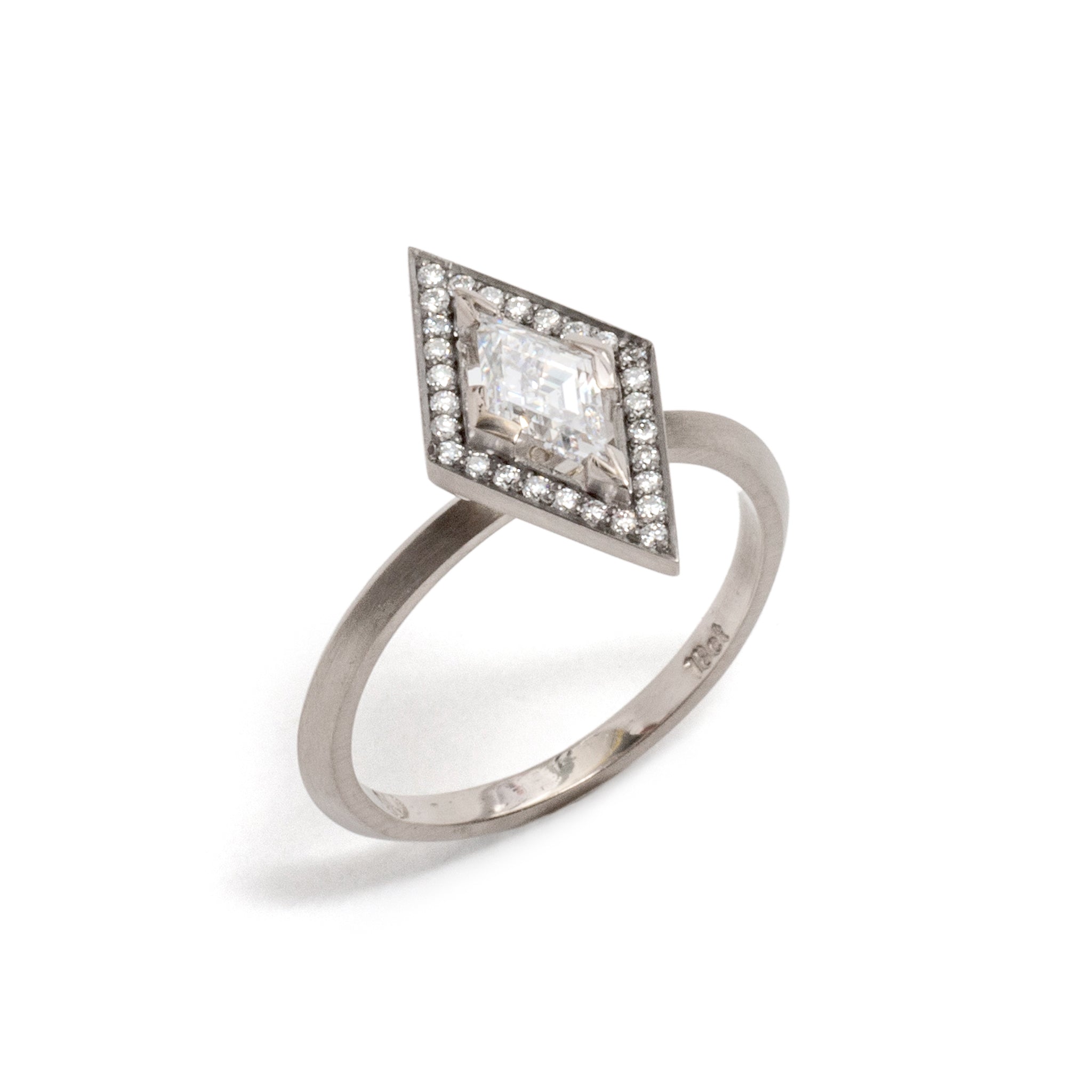 Kite Diamond Elevate Halo Ring