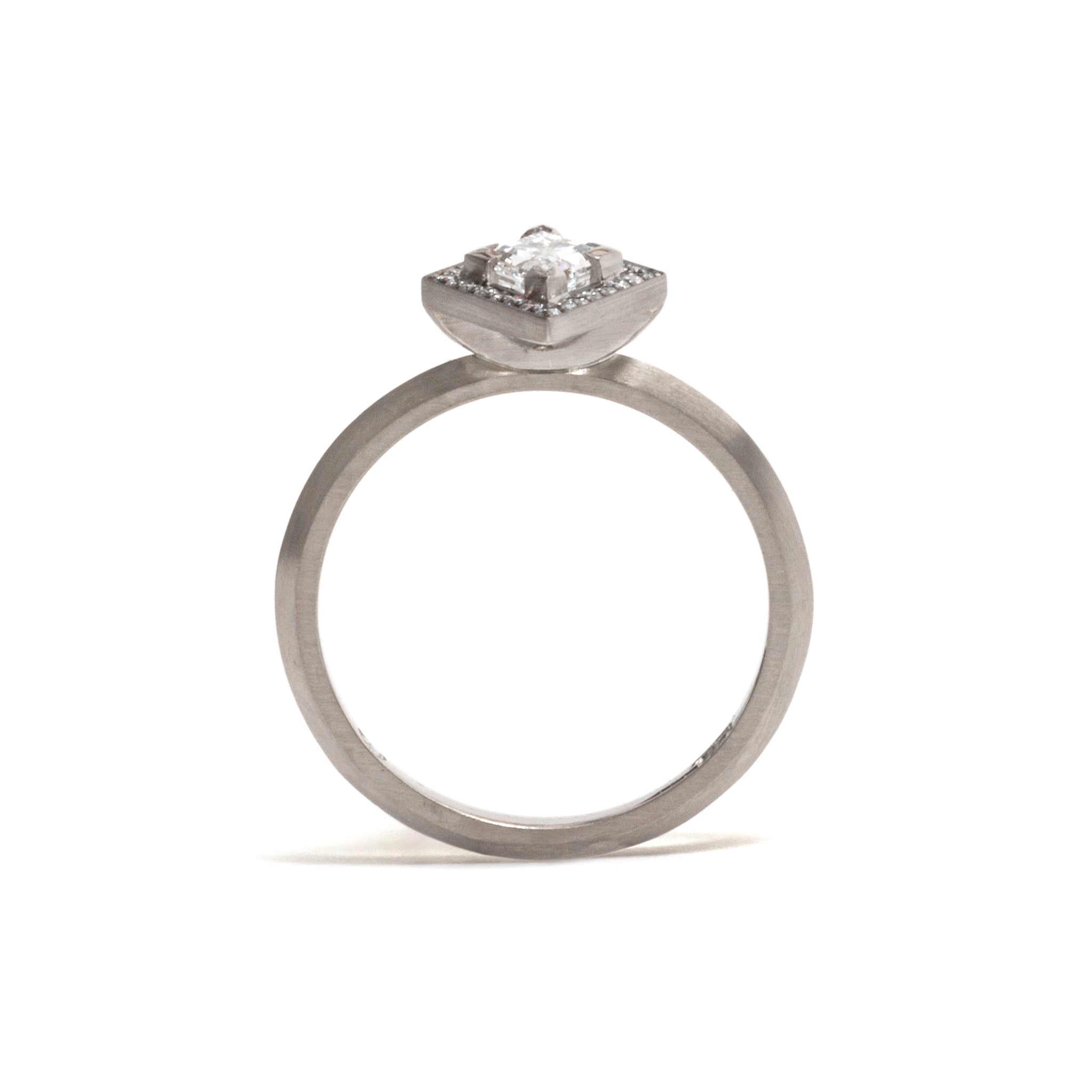Kite Diamond Elevate Halo Ring