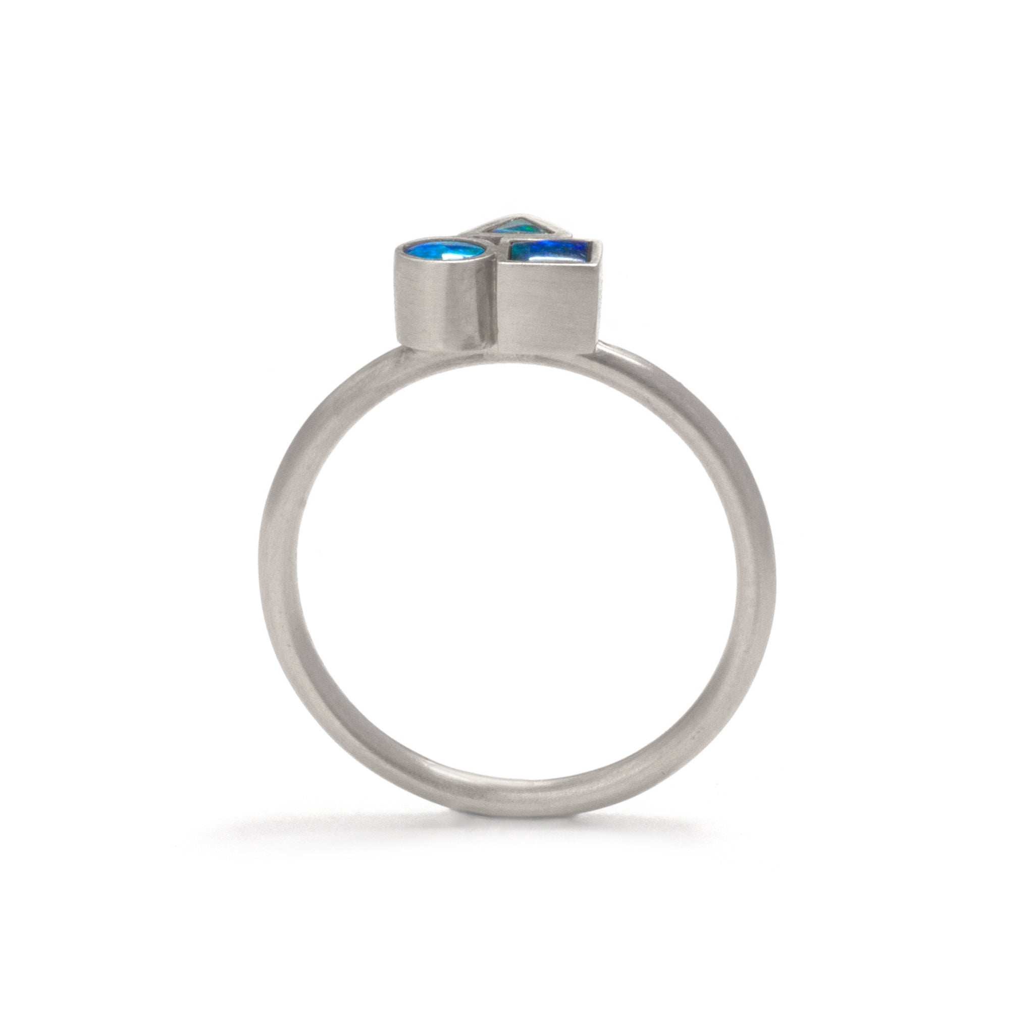 Opal Element Cluster Ring
