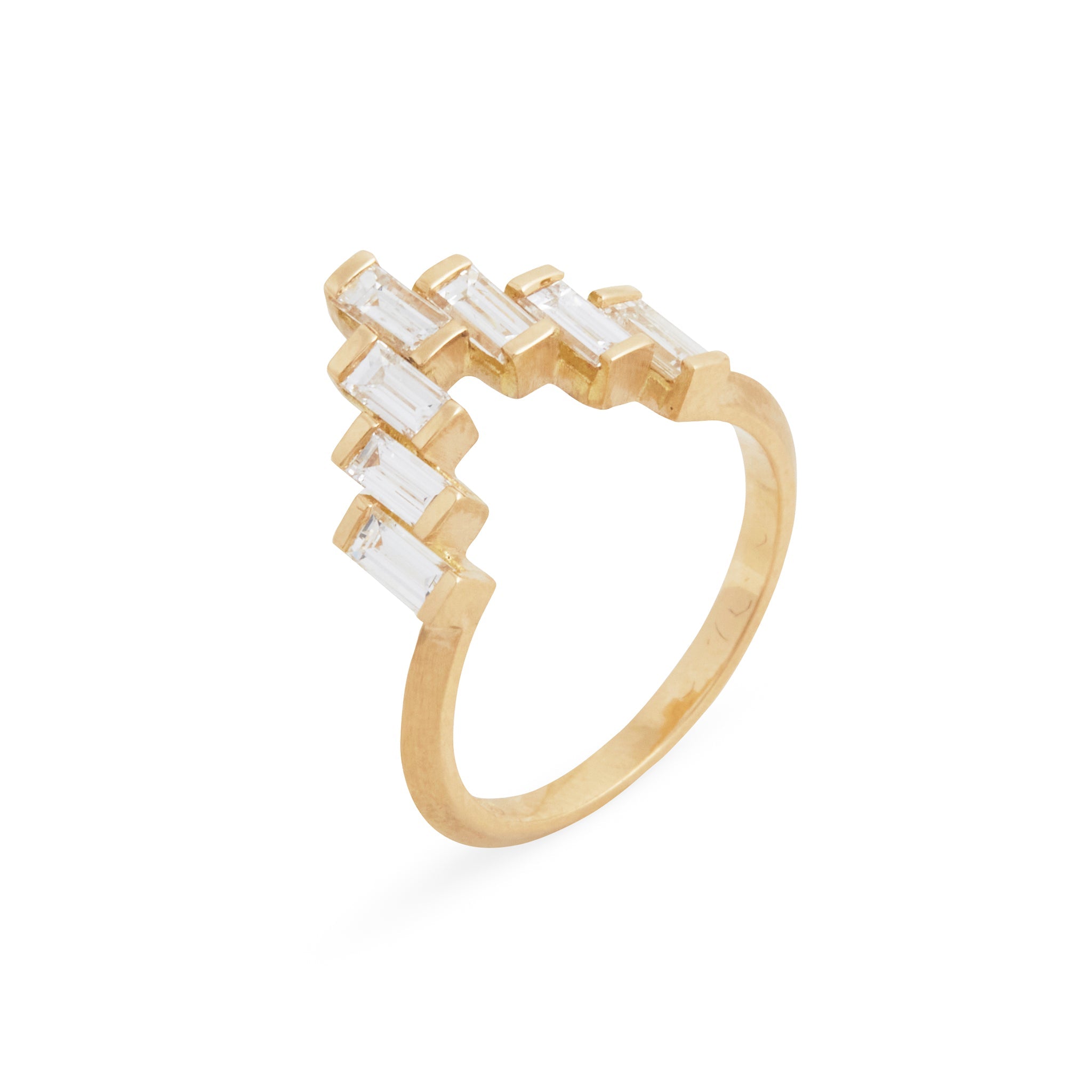 Diamond Baguette Skyline Ring