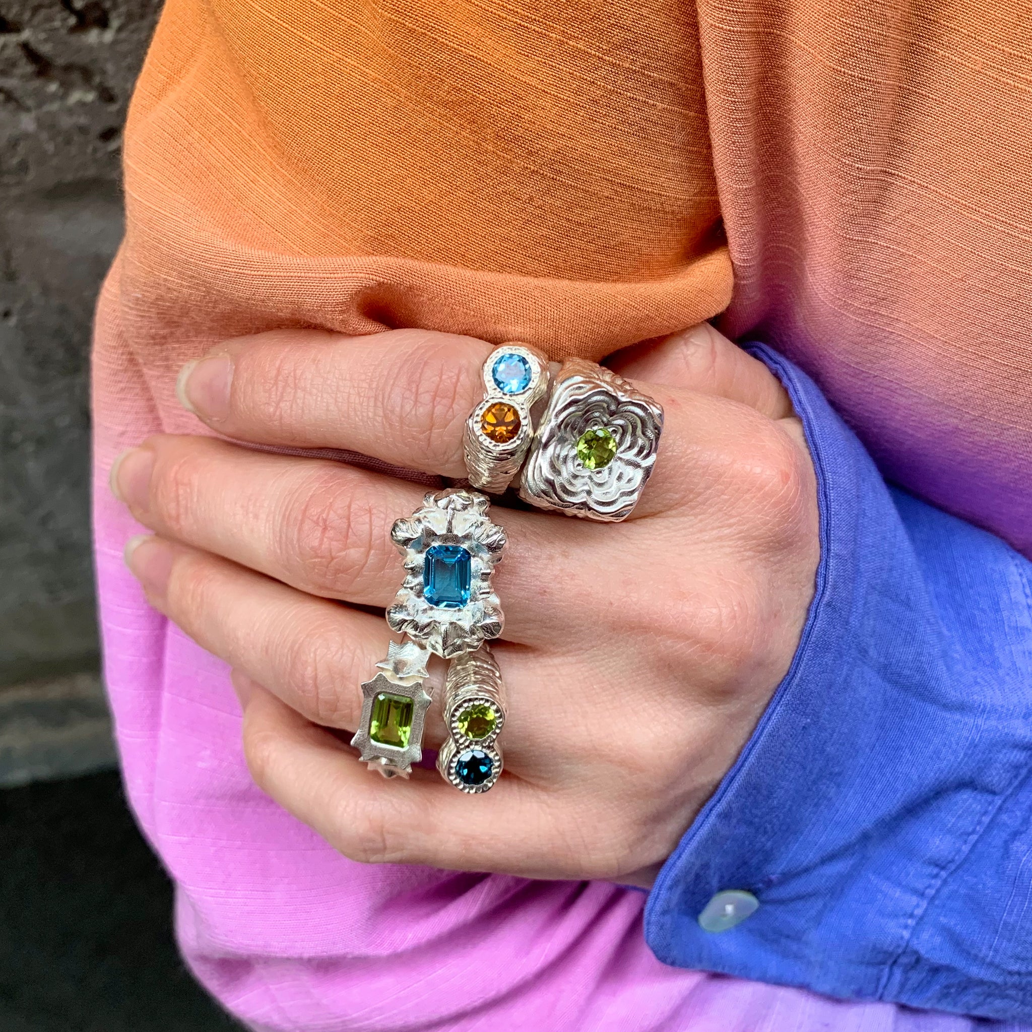 Star Peridot Ring