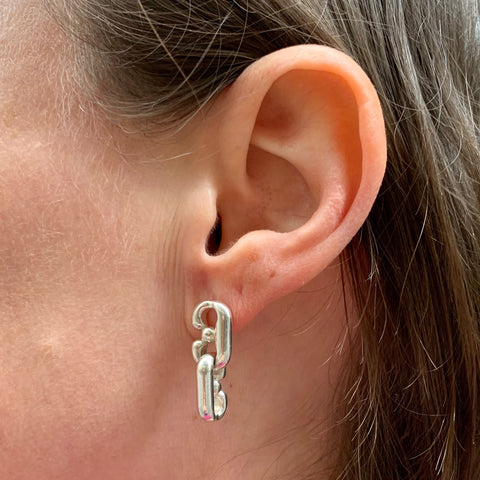 Bok Medium Link Earrings