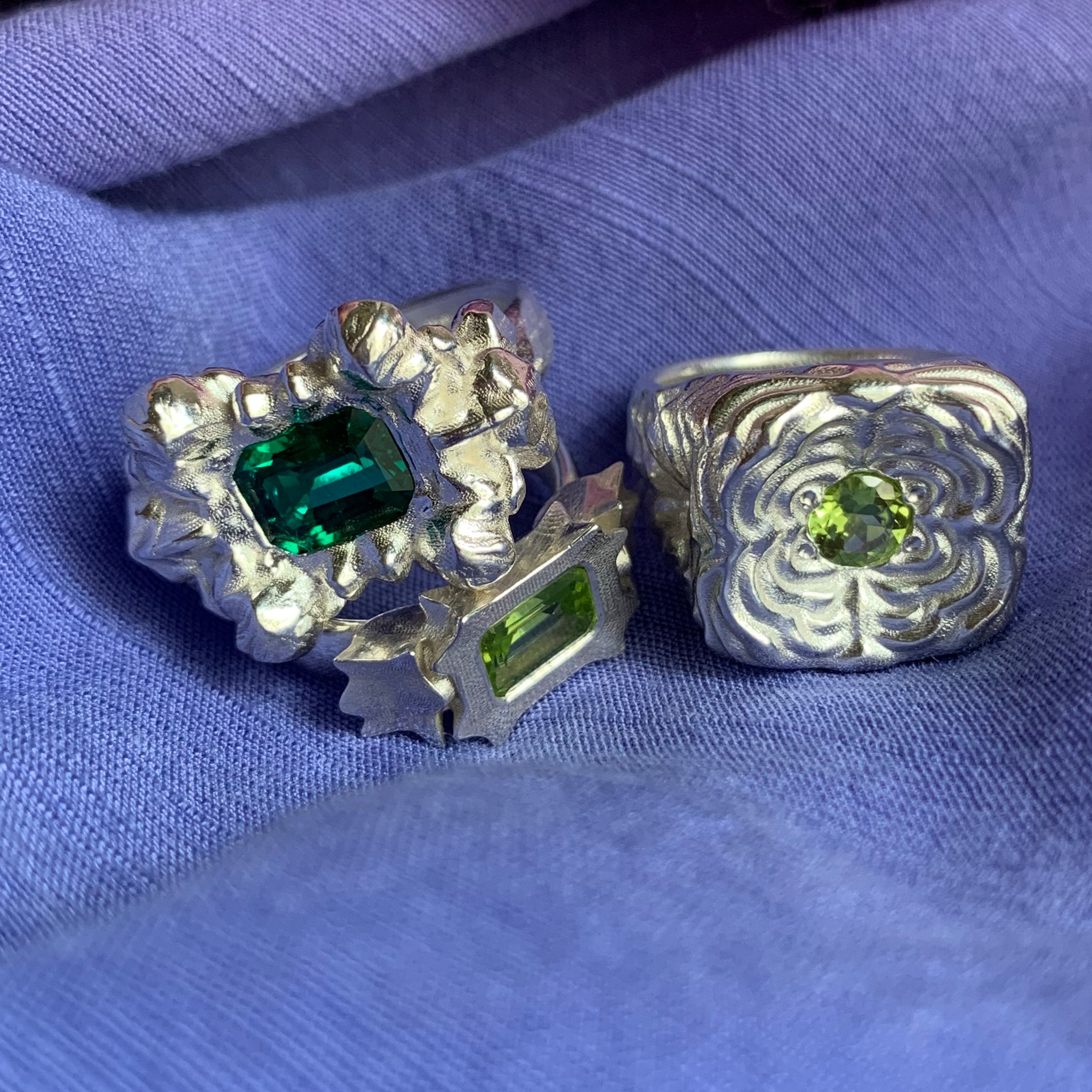 Peridot Crease Ring