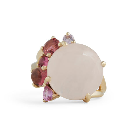 Kaleidoscope Pink Gem Ring by Melanie Katsalidis