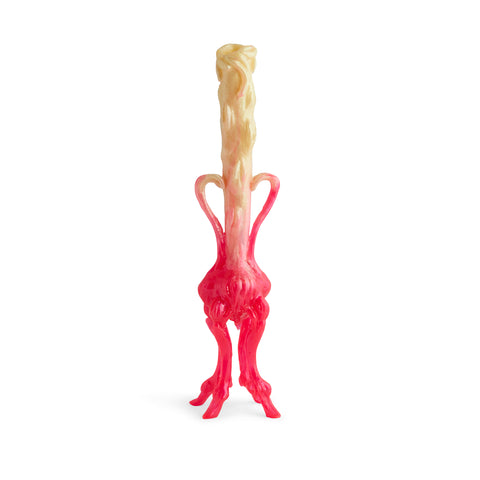 Small Hoof Vase (Gold & Neon Red)
