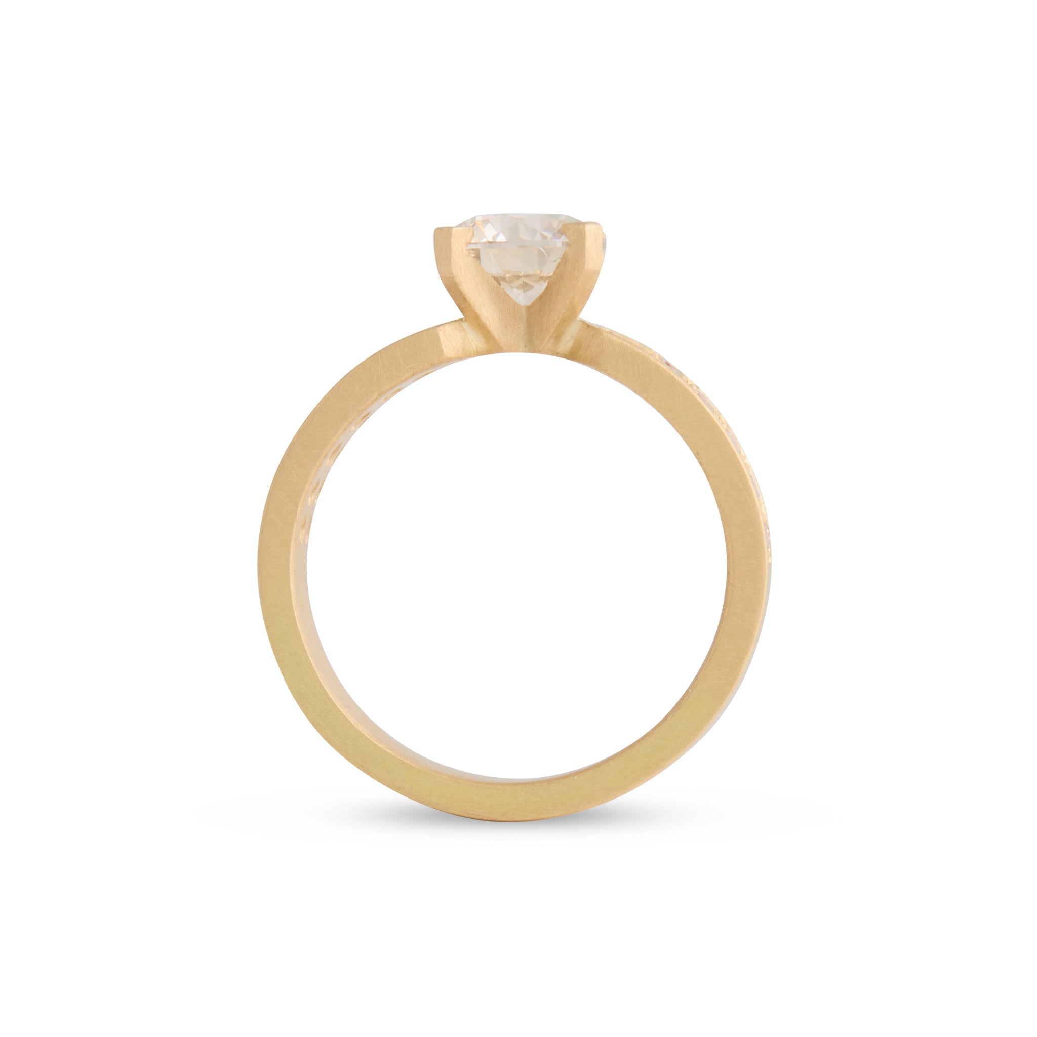 Les Fleurs Champagne Diamond Ring