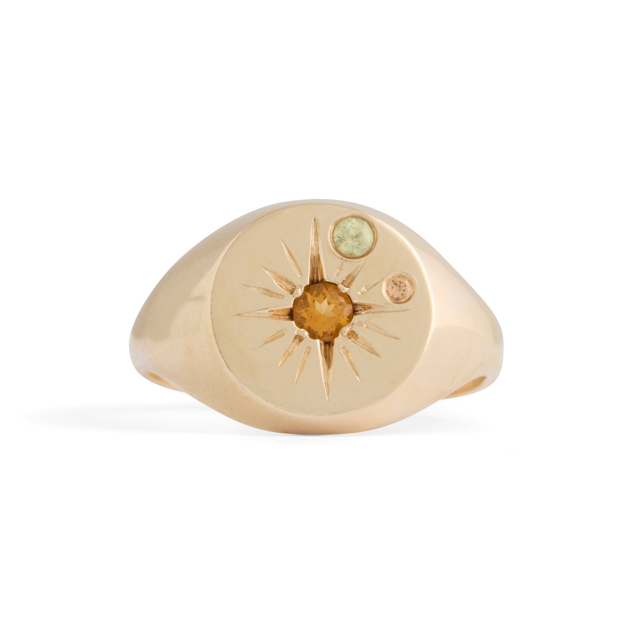Starburst Citrine Ring