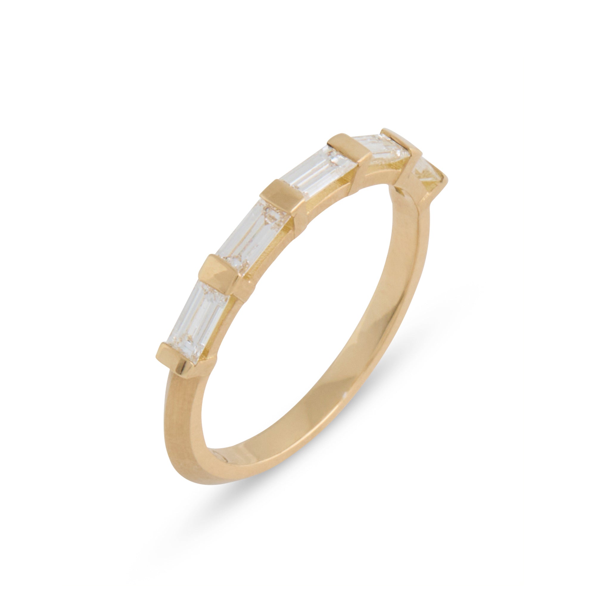 Five Stone Diamond Baguette Ring