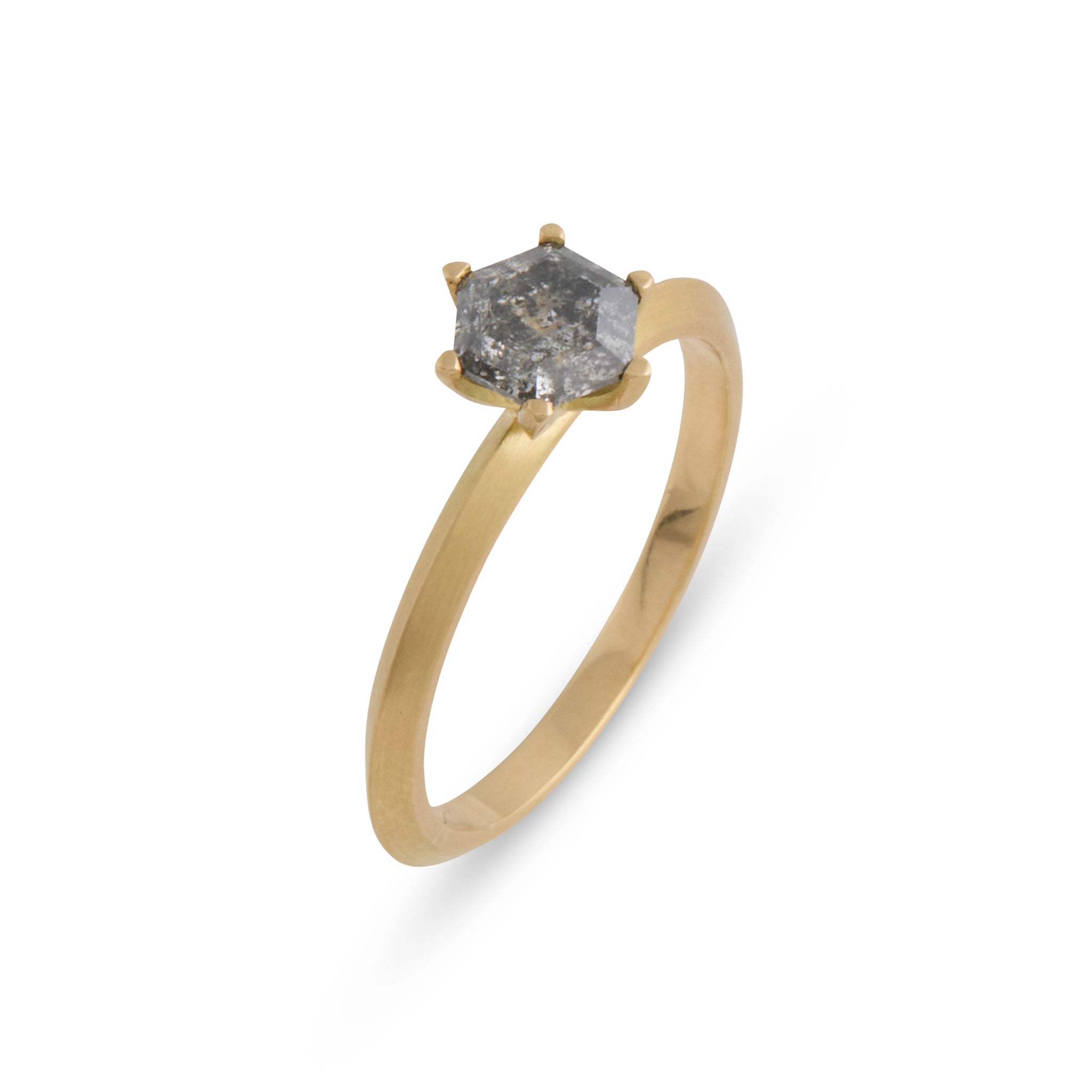 Affection Salt and Pepper Diamond Love Ritual Ring