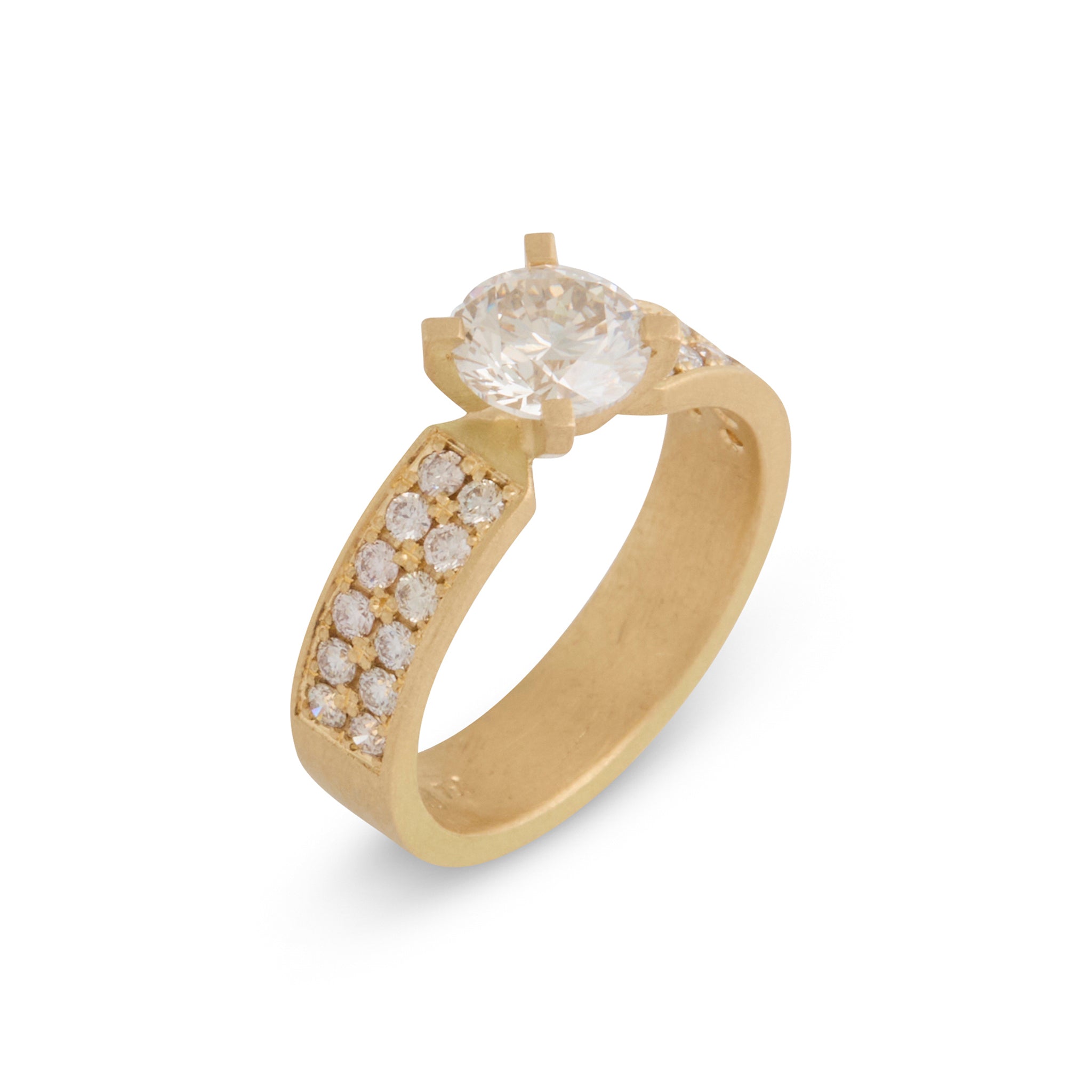 Les Fleurs Champagne Diamond Ring