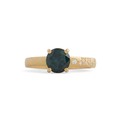 Green Rainforest 4 claw Ring