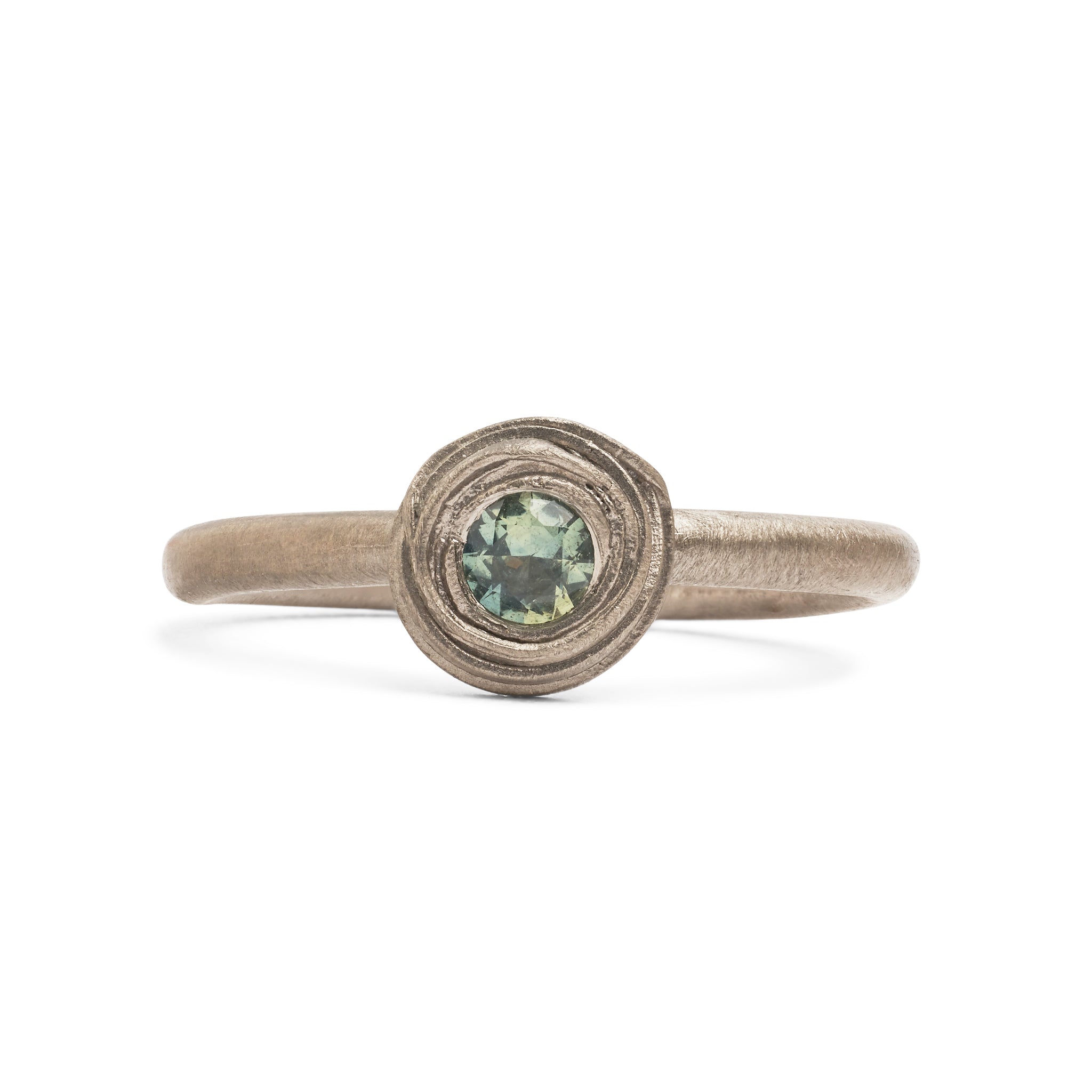 White Gold Native Bud Ring