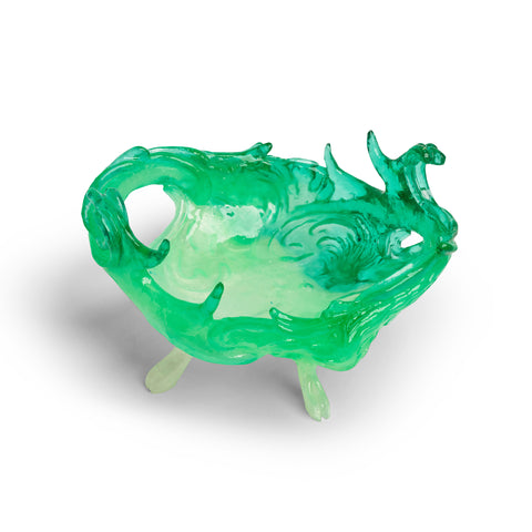 Swirling Antler Bowl - Green by Kate Rohde