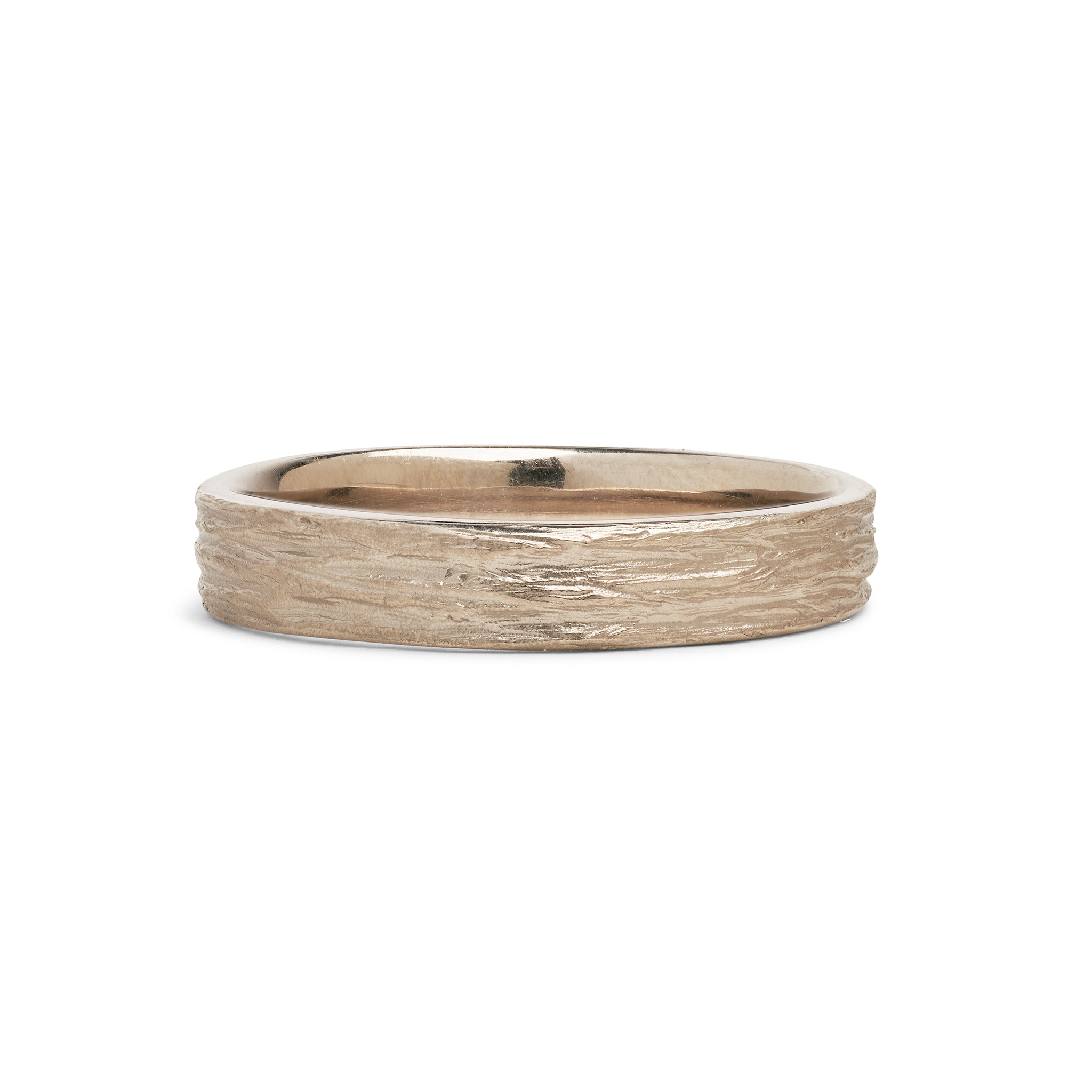 White Gold Stone Love Ring