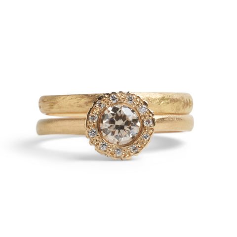 Precious Big Rock Gold Ring