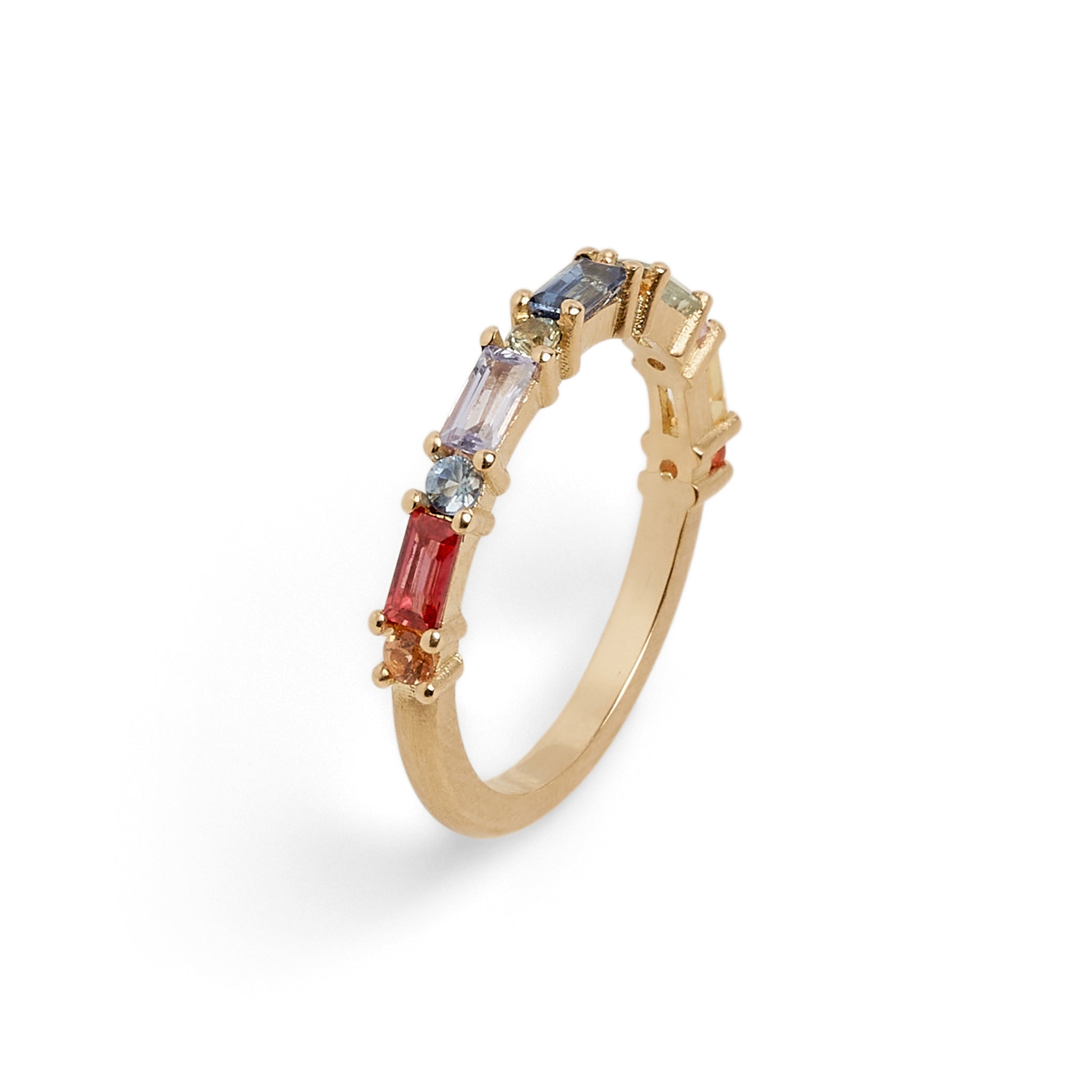 XO Rainbow Sapphire Ring
