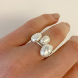 Baroque Pearl Silver Stacking Ring