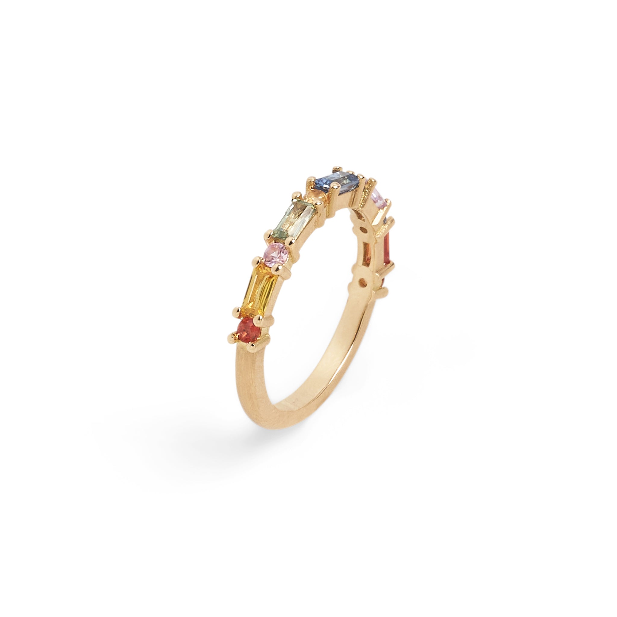 XO Rainbow Sapphire Ring