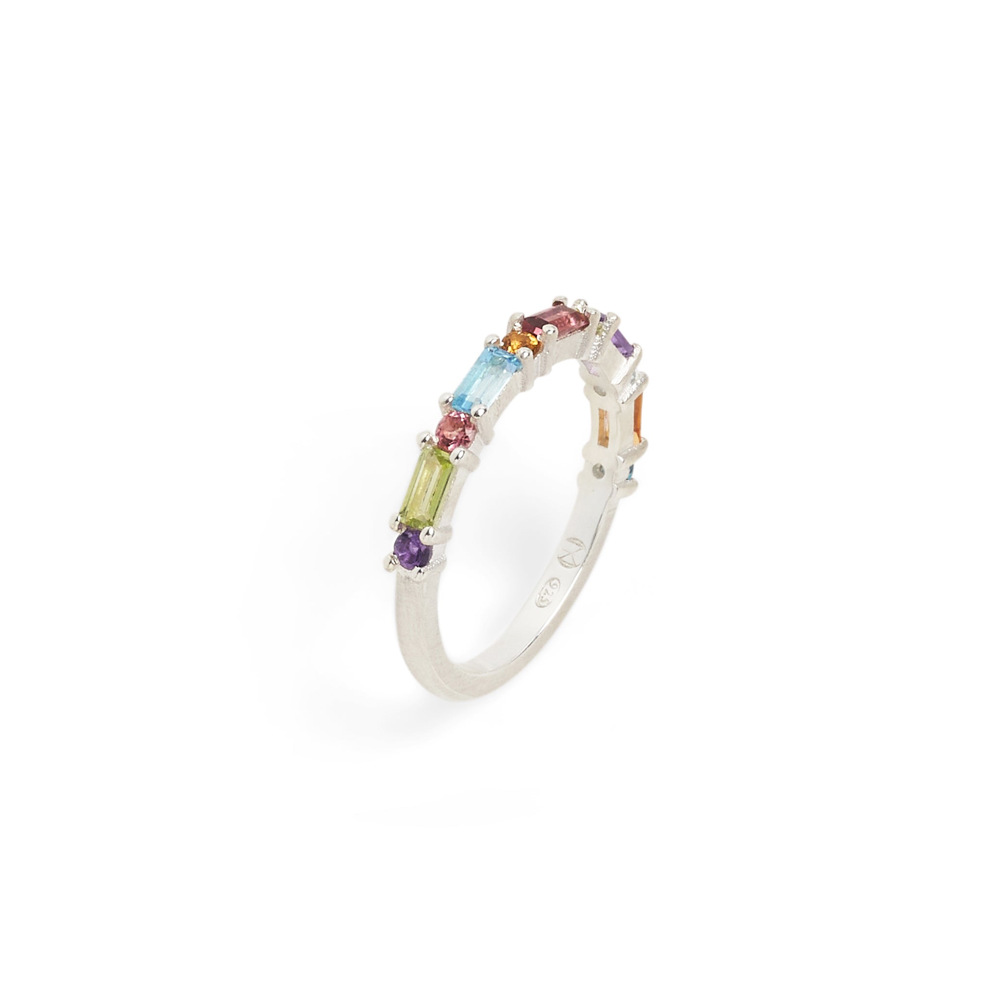 XO Rainbow Gem Ring