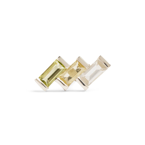 Juicy Triple Gem Stud Earring (Single) by Melanie Katsalidis