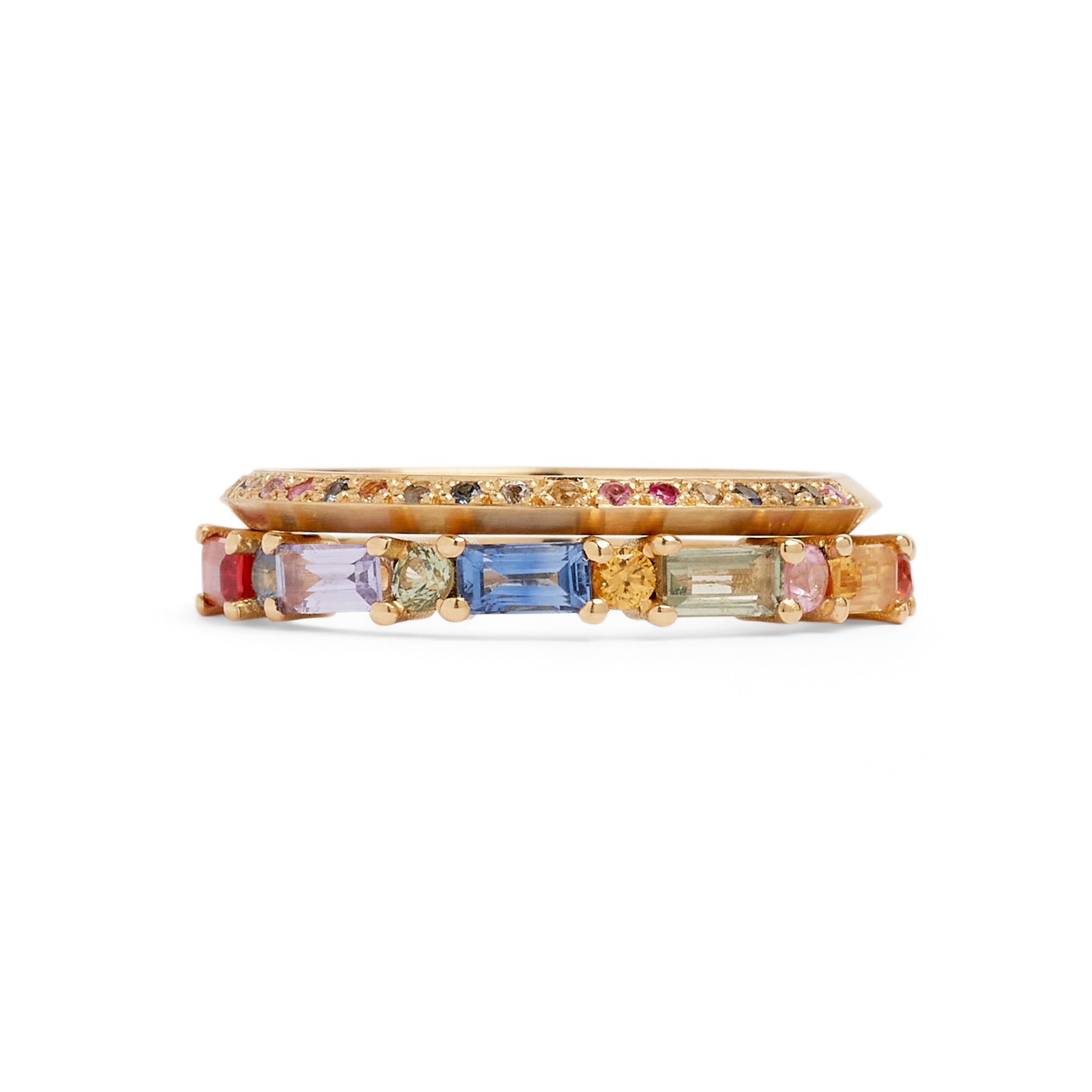 XO Rainbow Sapphire Ring