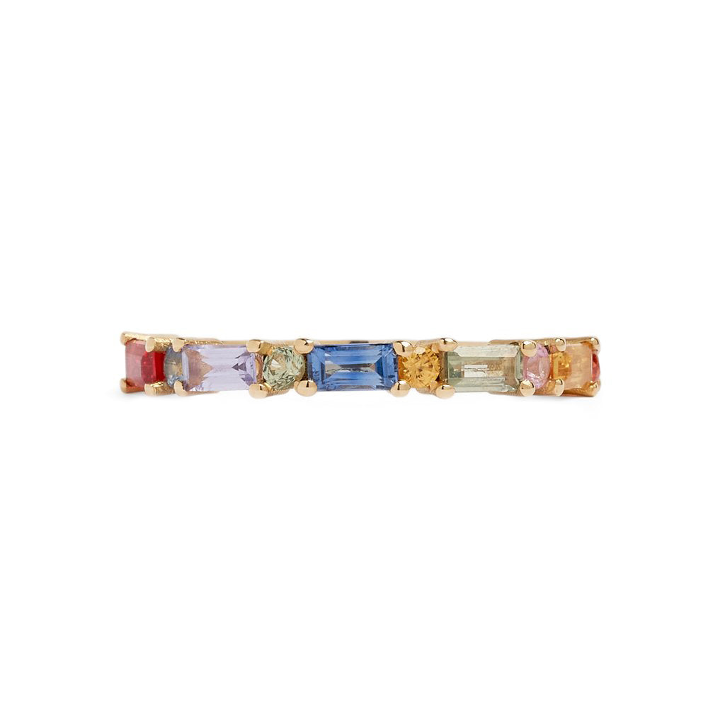 XO Rainbow Sapphire Ring