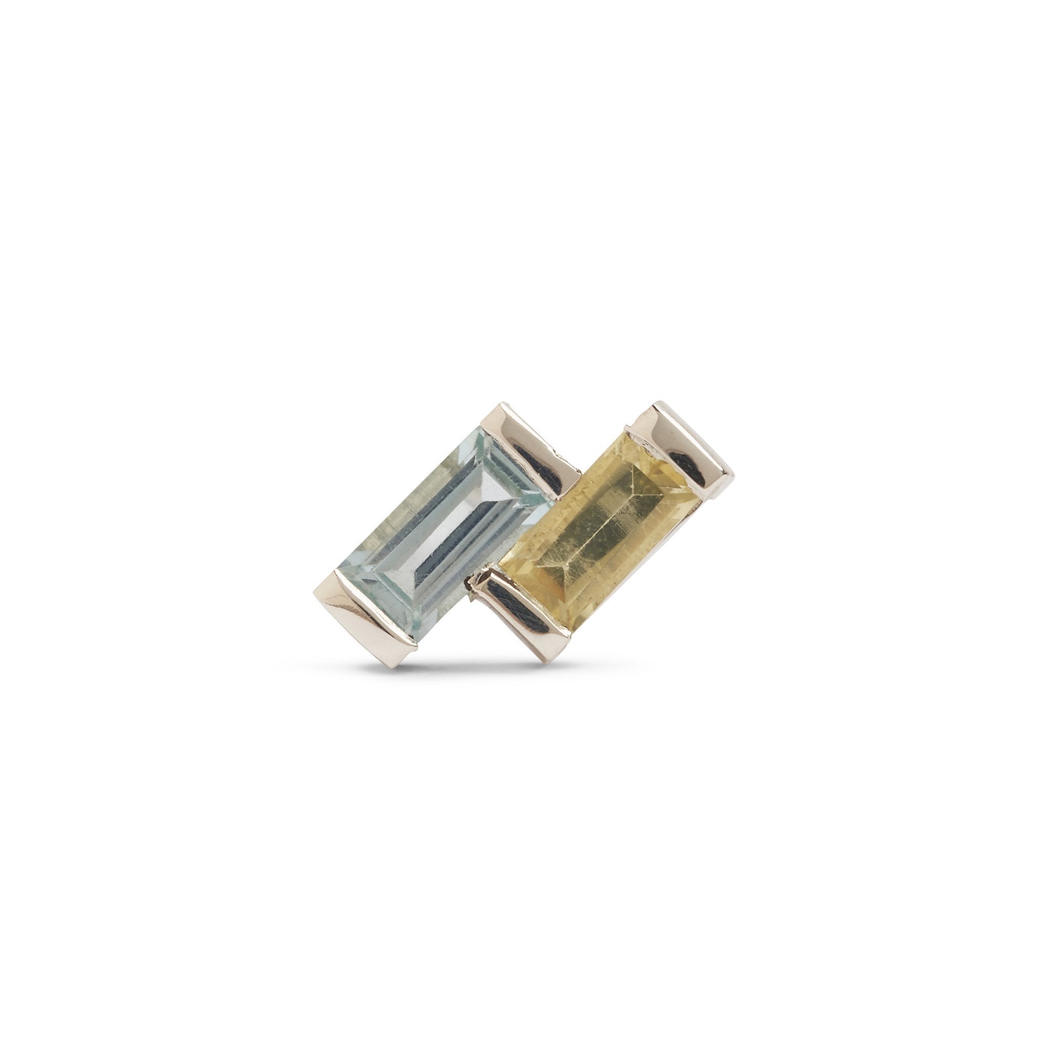 Juicy Double Gem Stud Earring (Single)