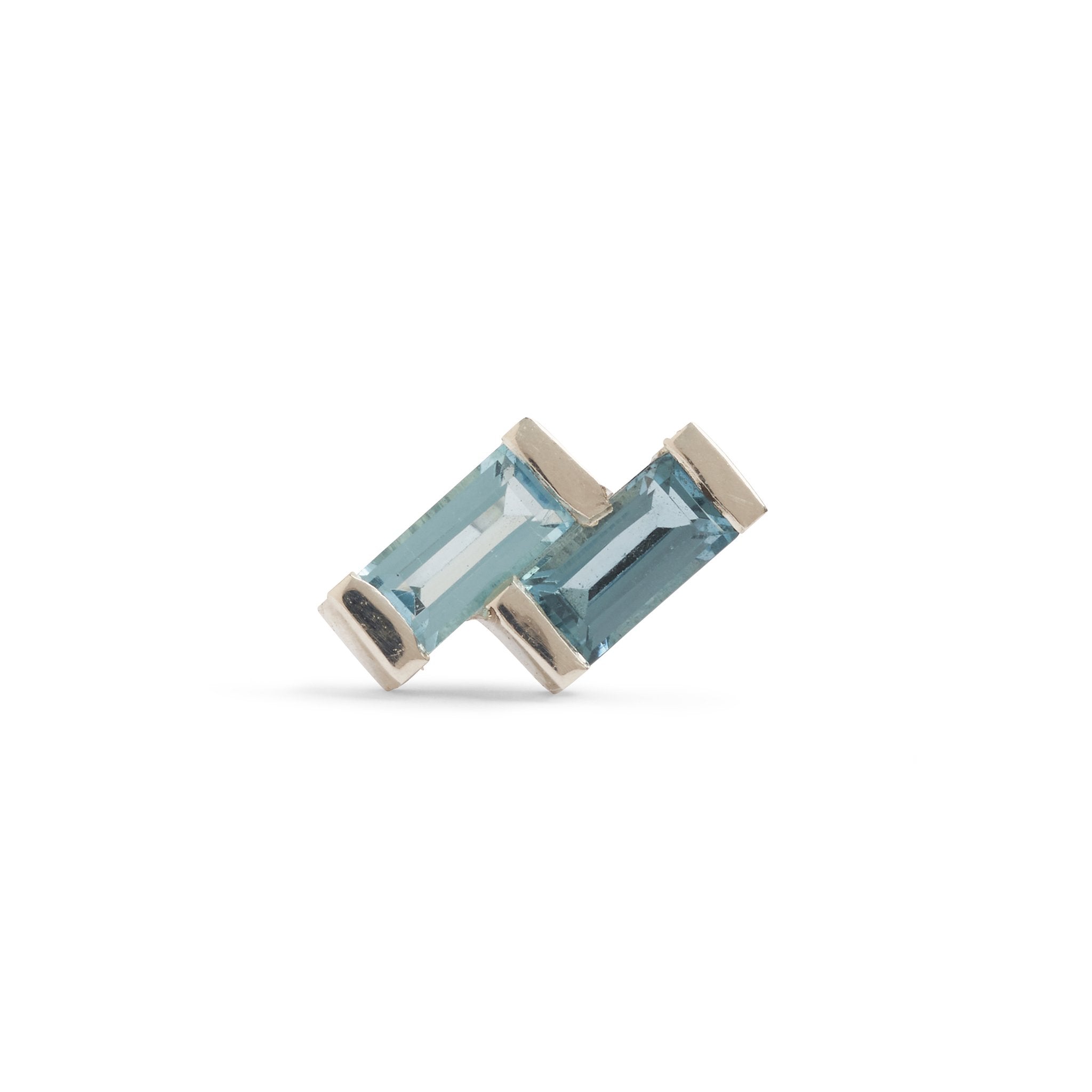 Juicy Double Gem Stud Earring (Single)