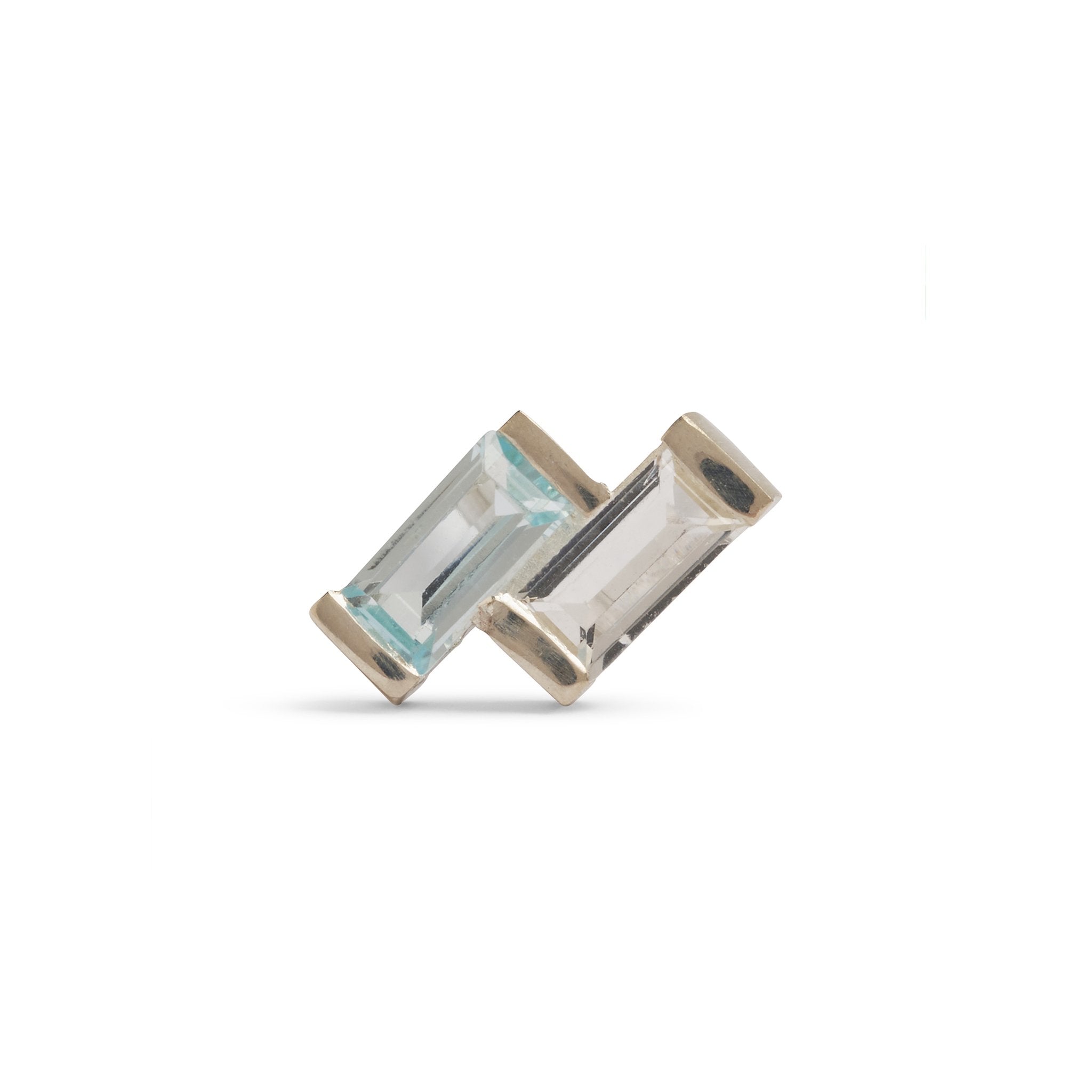 Juicy Double Gem Stud Earring (Single)