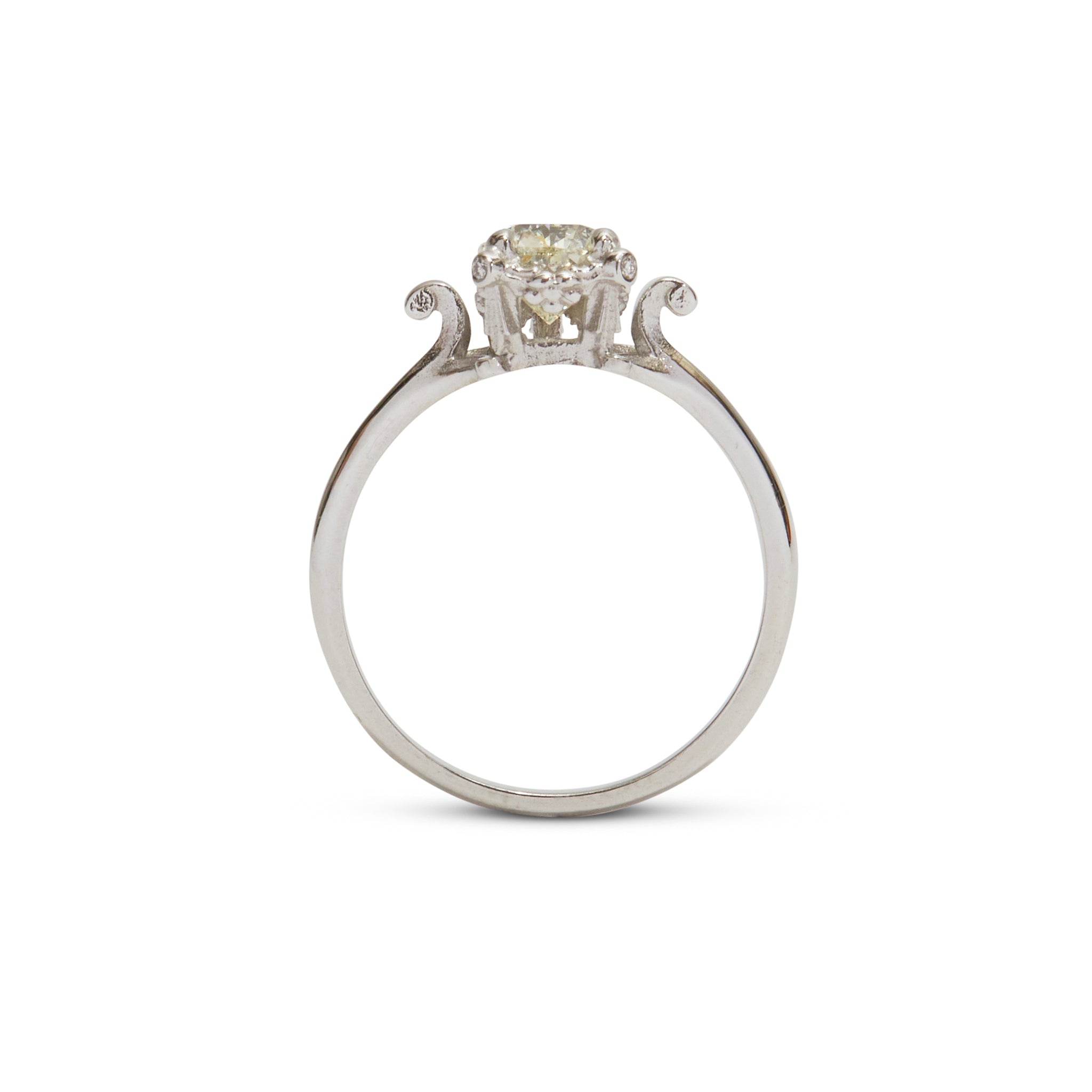 Veiled Drop Ring