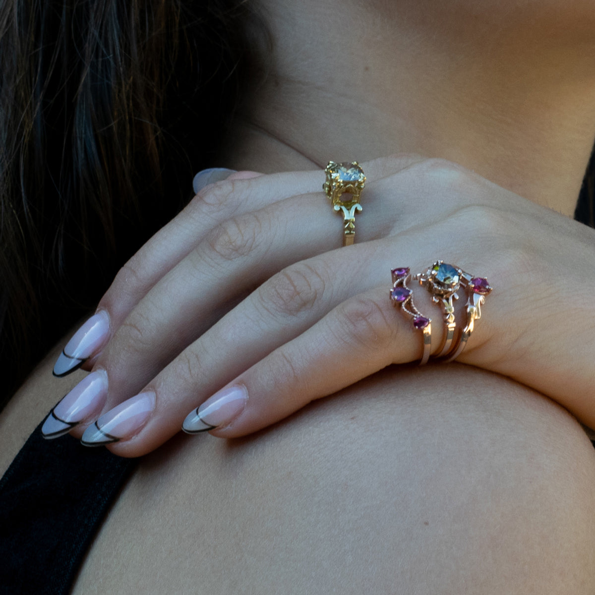 Veiled Ruby Ring