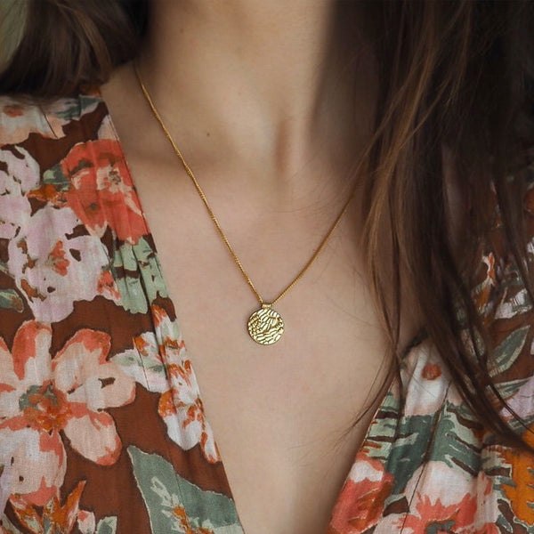 Golden Pattern Pendant